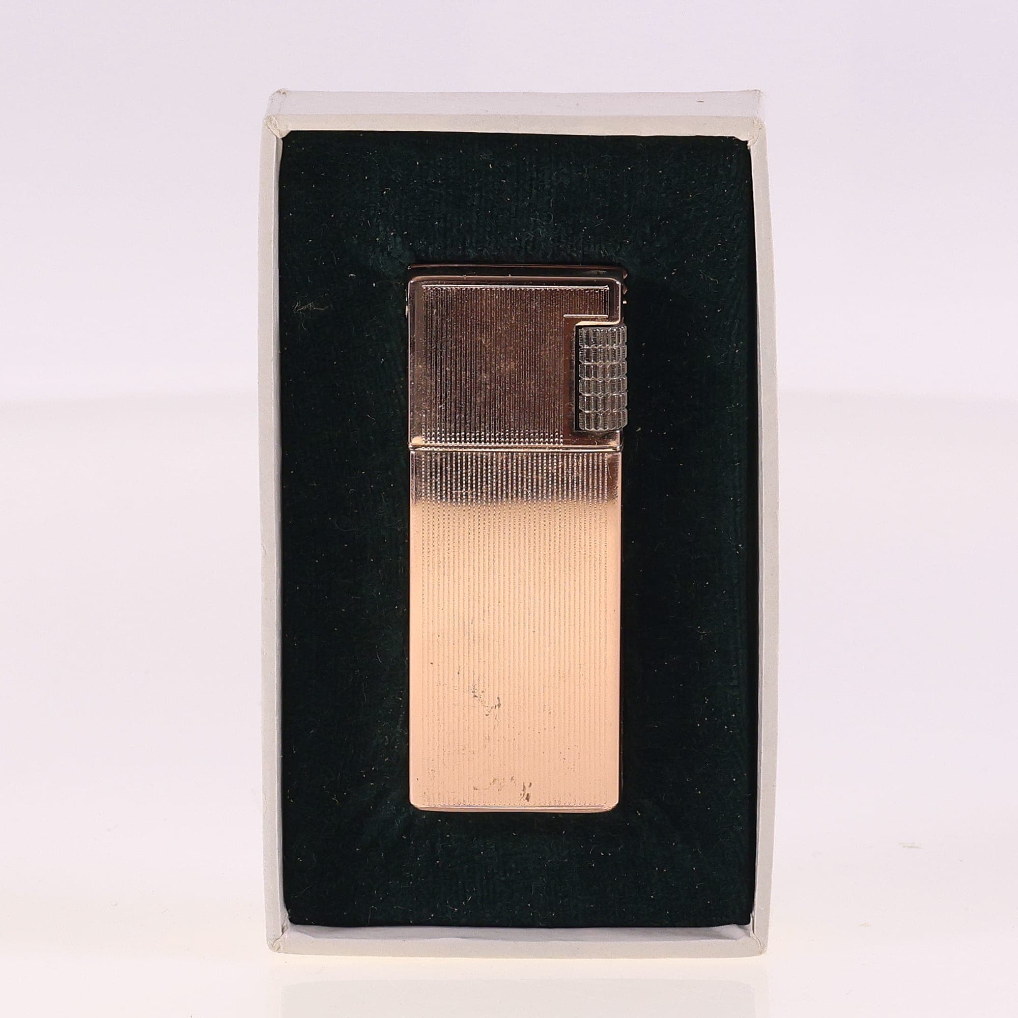 King Butane Gas Briquet Vintage doré avec boîte