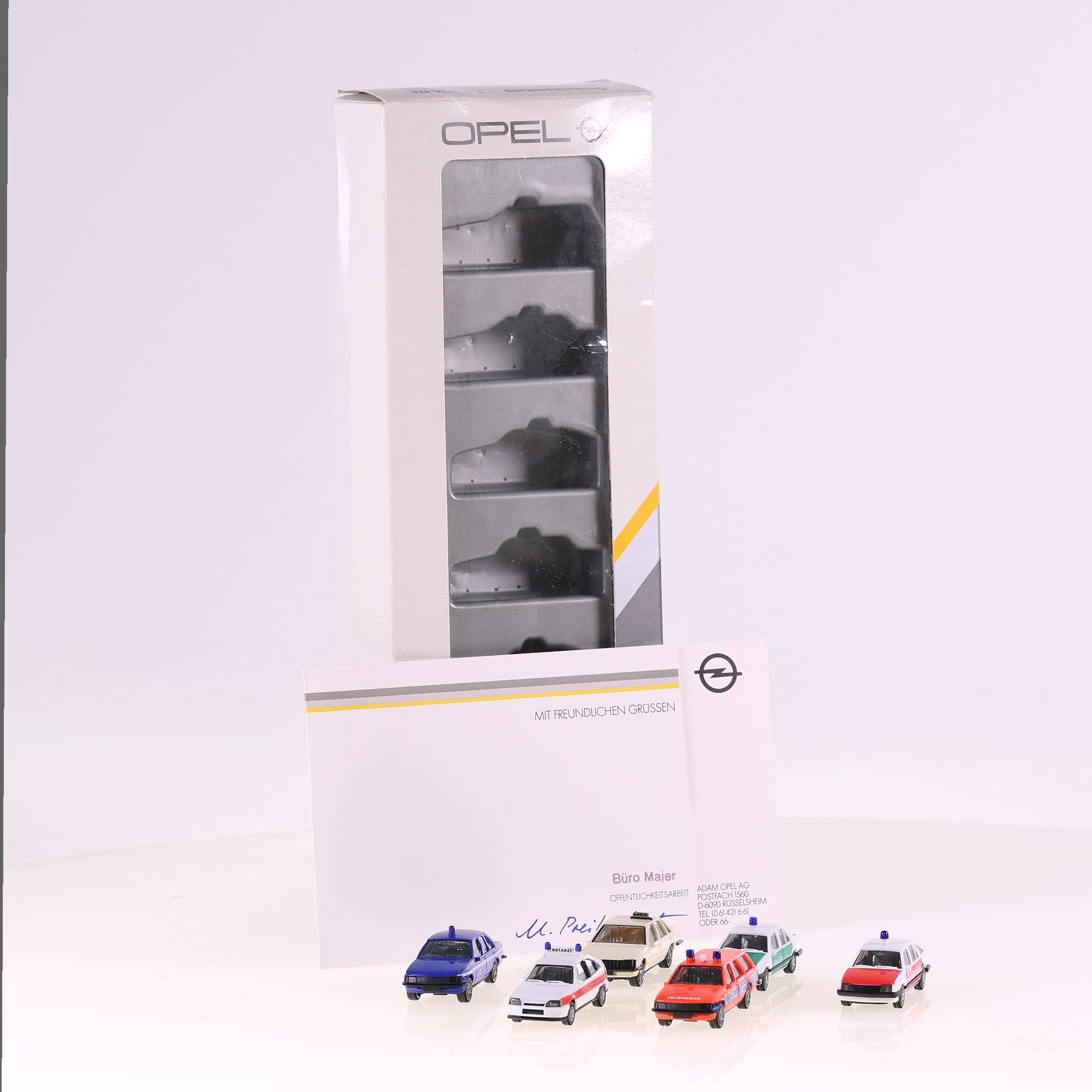 Herpa Opel Coffret véhicules de service Kadett, Ascona,Rekord) 1/87 Bicolore ave