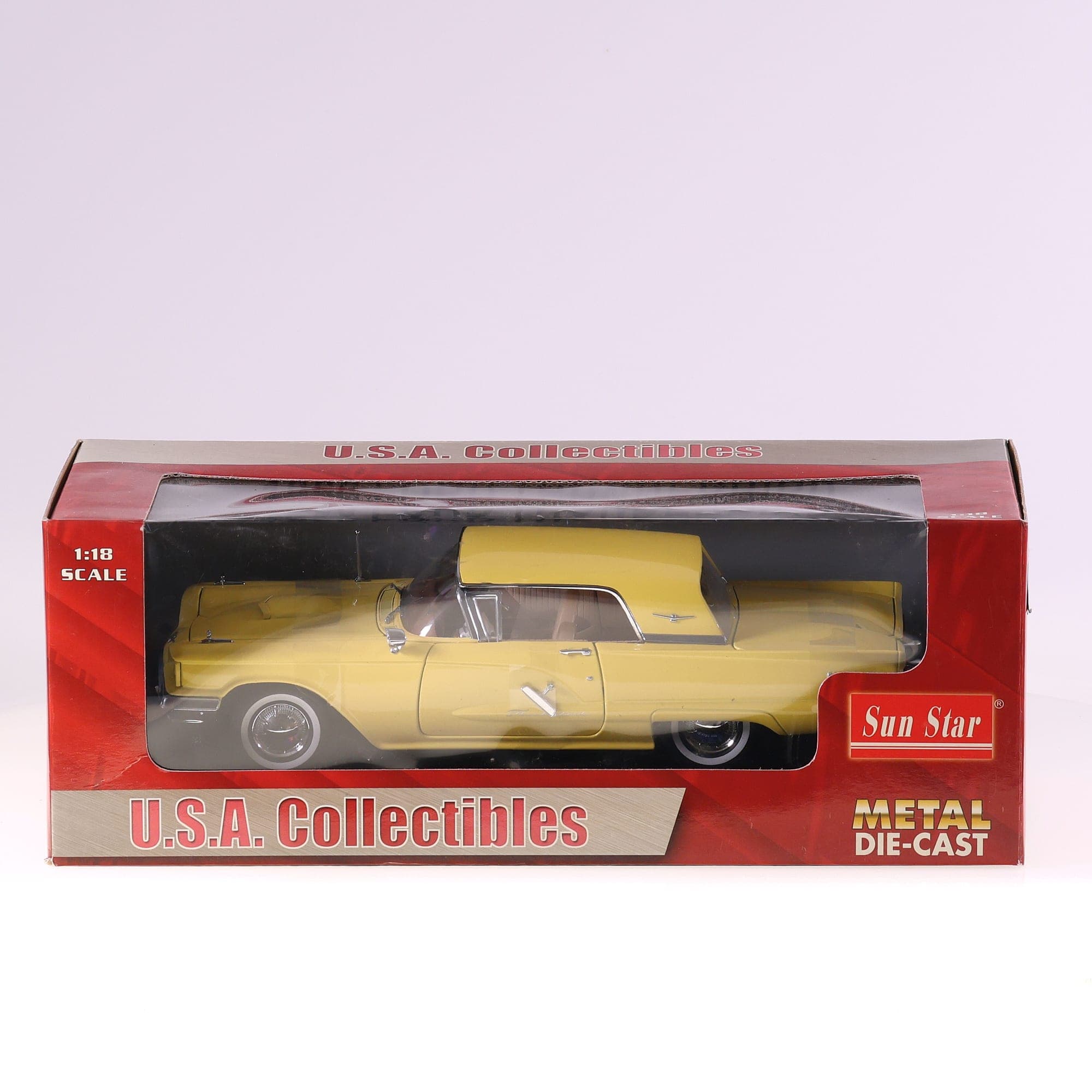 Sun star Ford Thunderbird 1960 1/18 Crème avec boîte