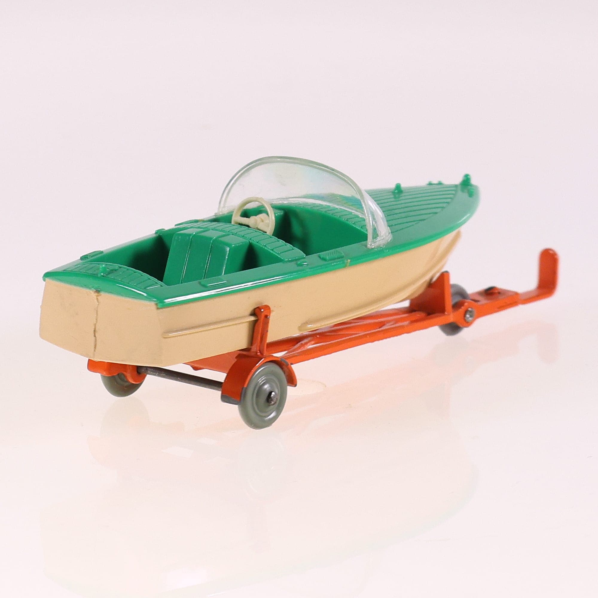 Dinky Toys 796 Healey Sports Boat on Trailer 1/43 Bicolore avec boîte — miniature 6