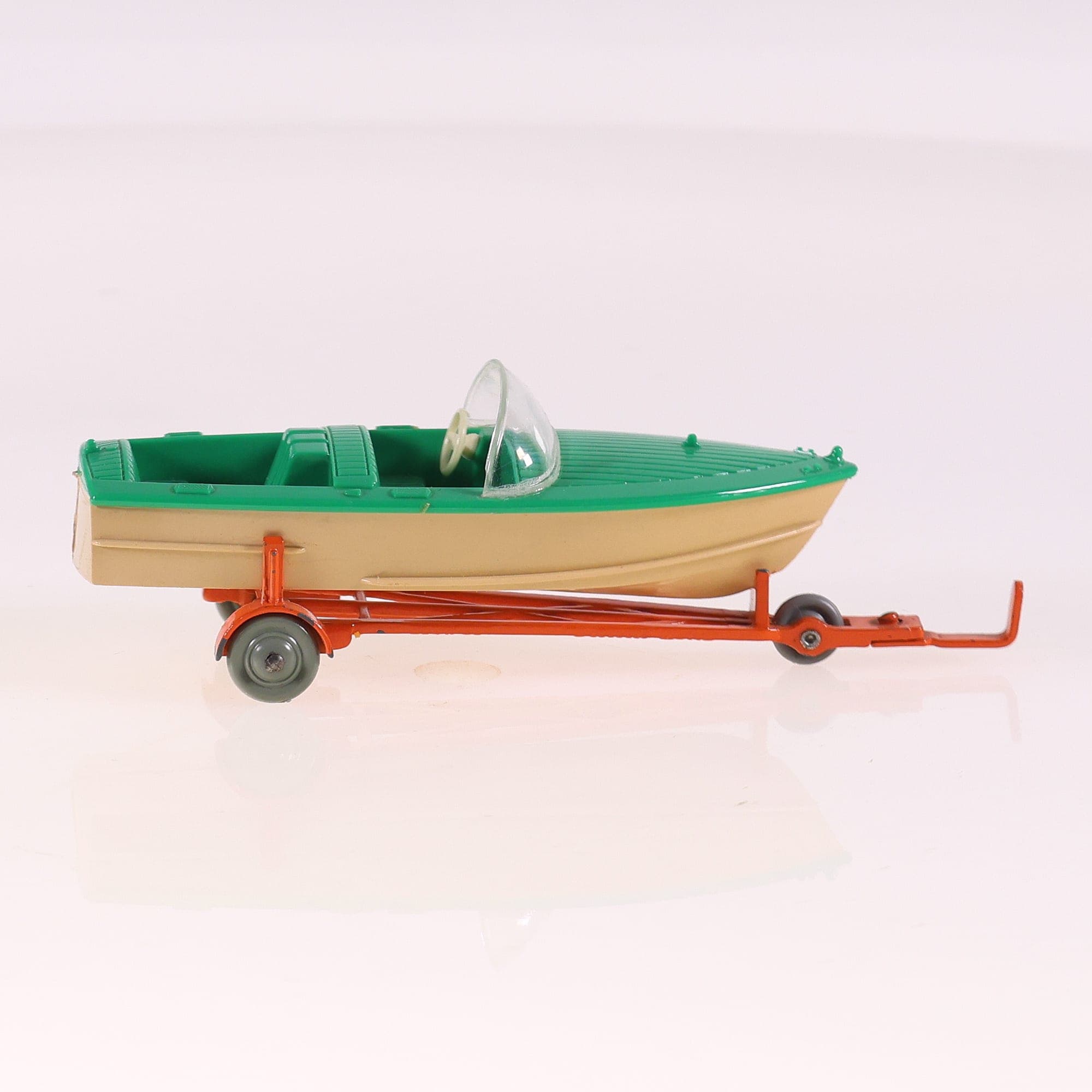 Dinky Toys 796 Healey Sports Boat on Trailer 1/43 Bicolore avec boîte — miniature 7