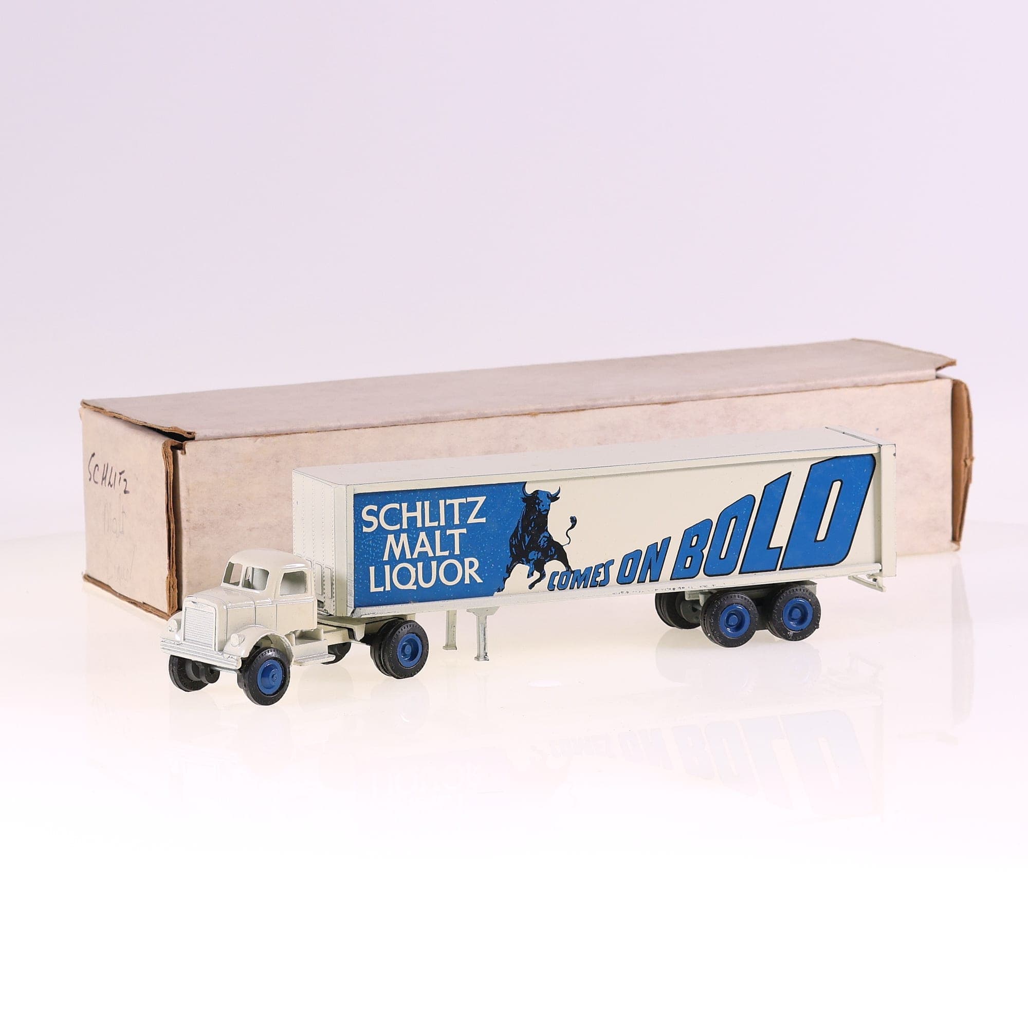 Winross camion White Schlitz Malt Liquor Comes On Bold tractor-trailer 23,5 cm