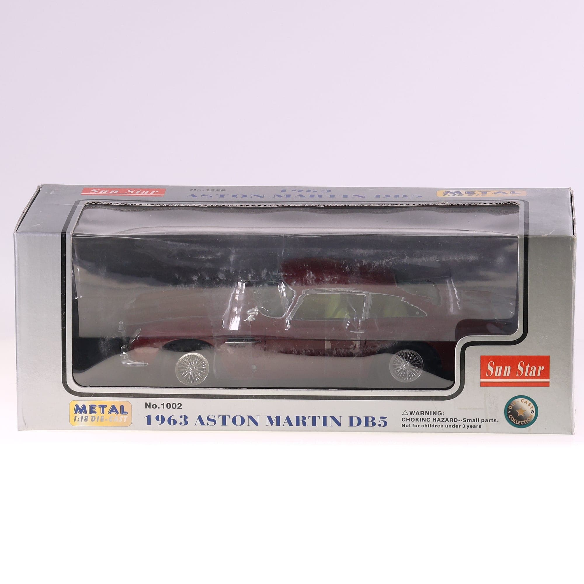 Sun Star n°1002 Aston Martin DB5 - 1963 1/18 Bordeaux avec boîte