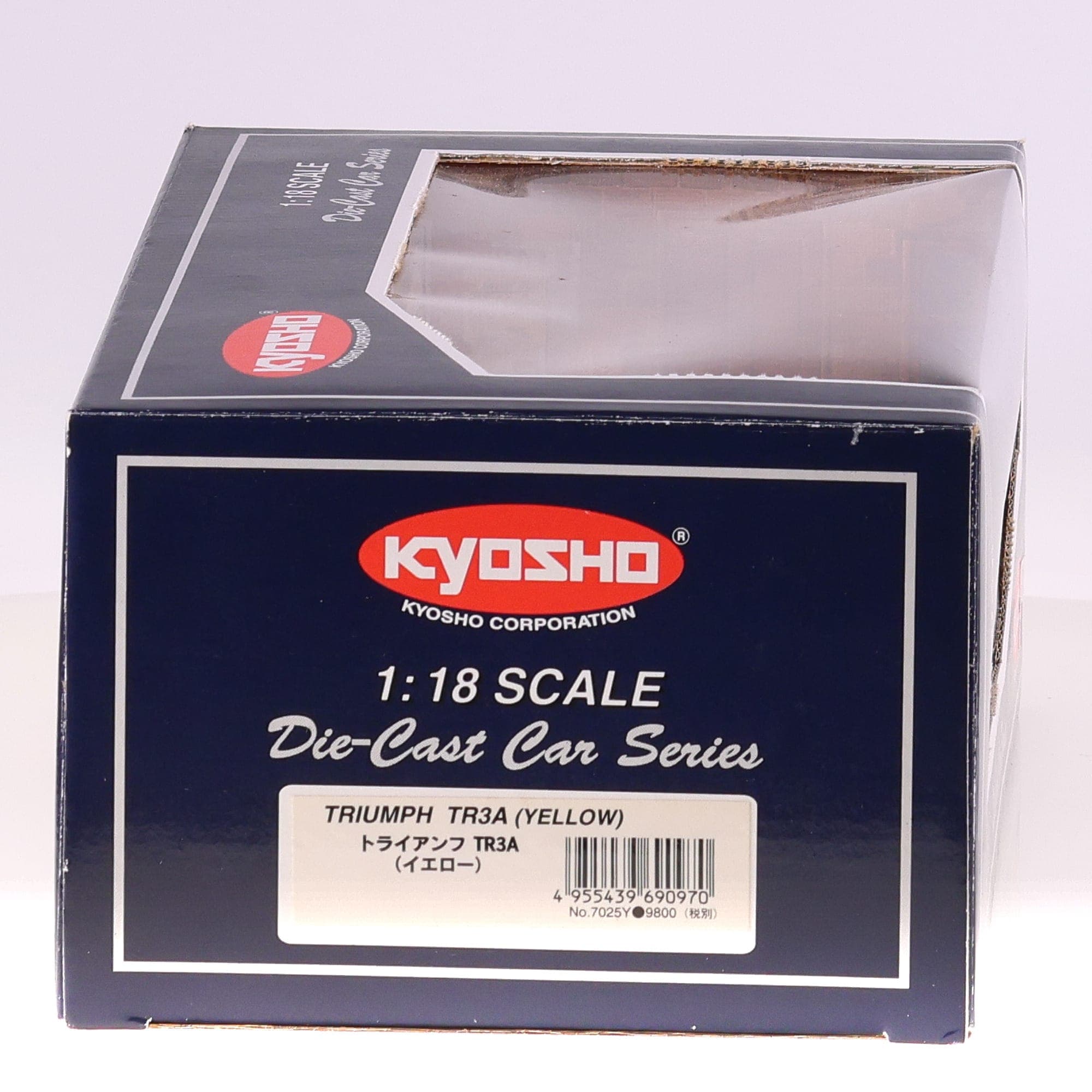 Kyosho Triumph TR3A  1/18 Jaune neuf avec boîte — miniature 4