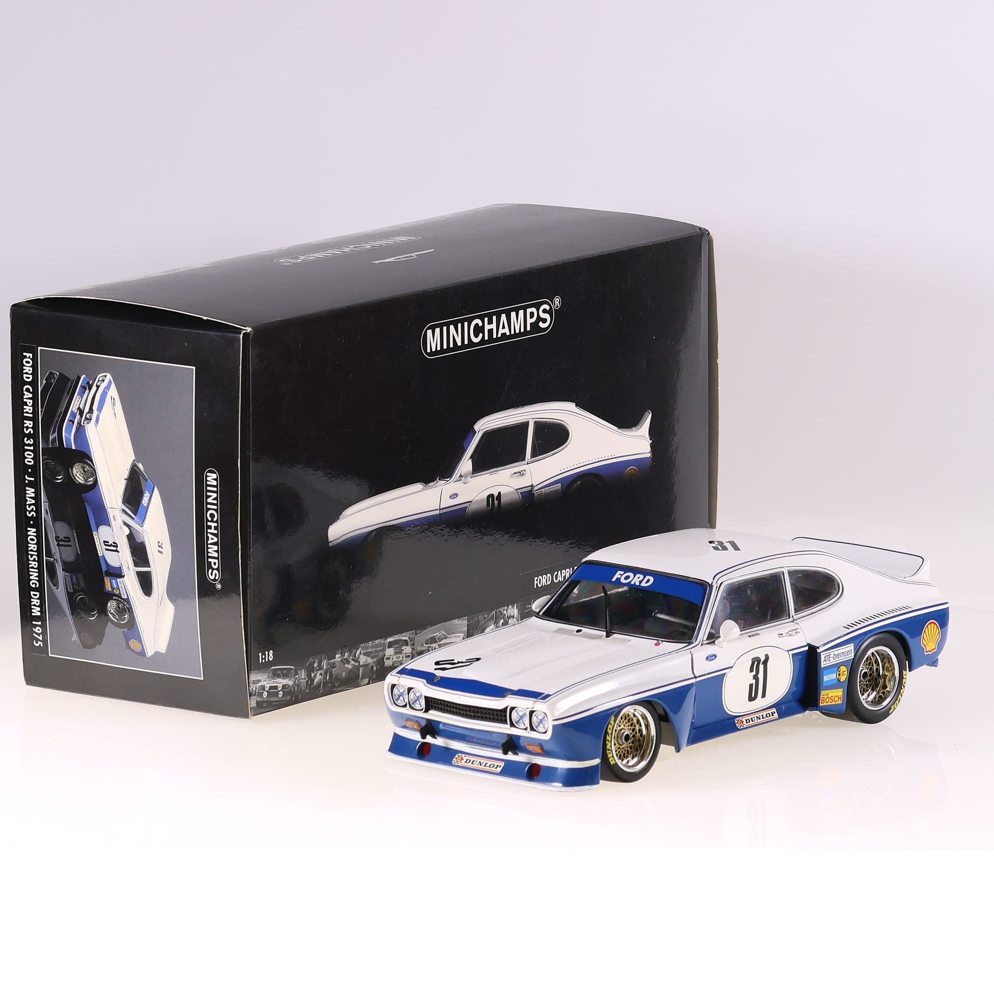 Minichamps Ford Capri RS 3100 winner  Norisring DRM 75 #31 avec boîte