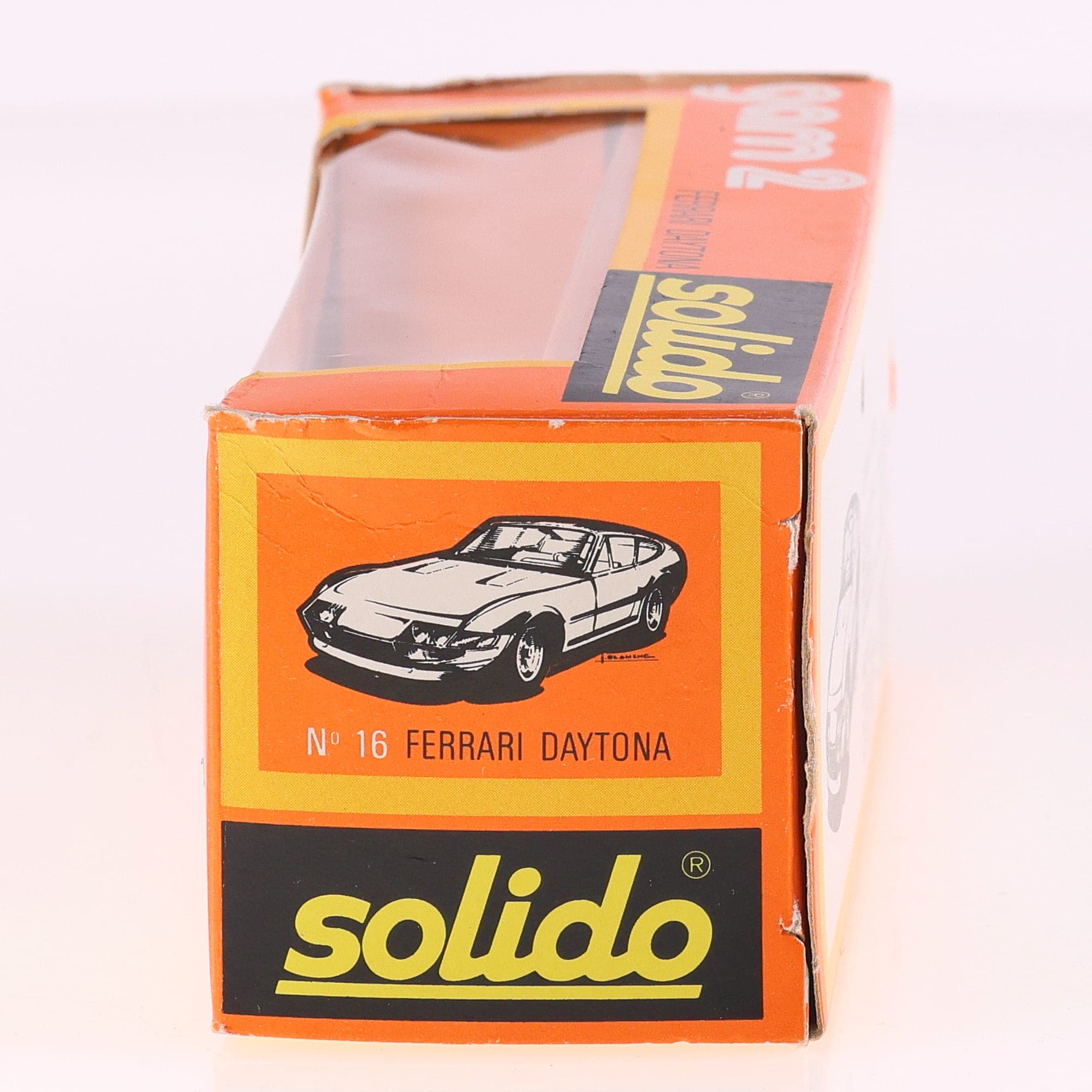 Solido n° 16 Ferrari Daytona 365 GTB4 1/43 Jaune avec boîte — miniature 12