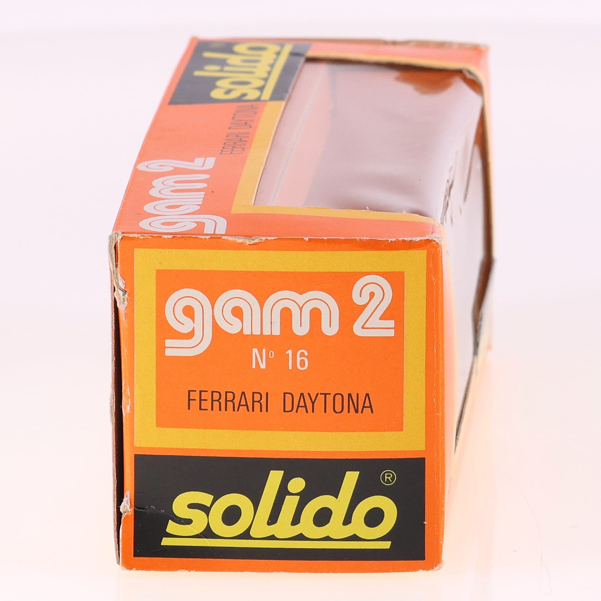 Solido n° 16 Ferrari Daytona 365 GTB4 1/43 Jaune avec boîte — miniature 14