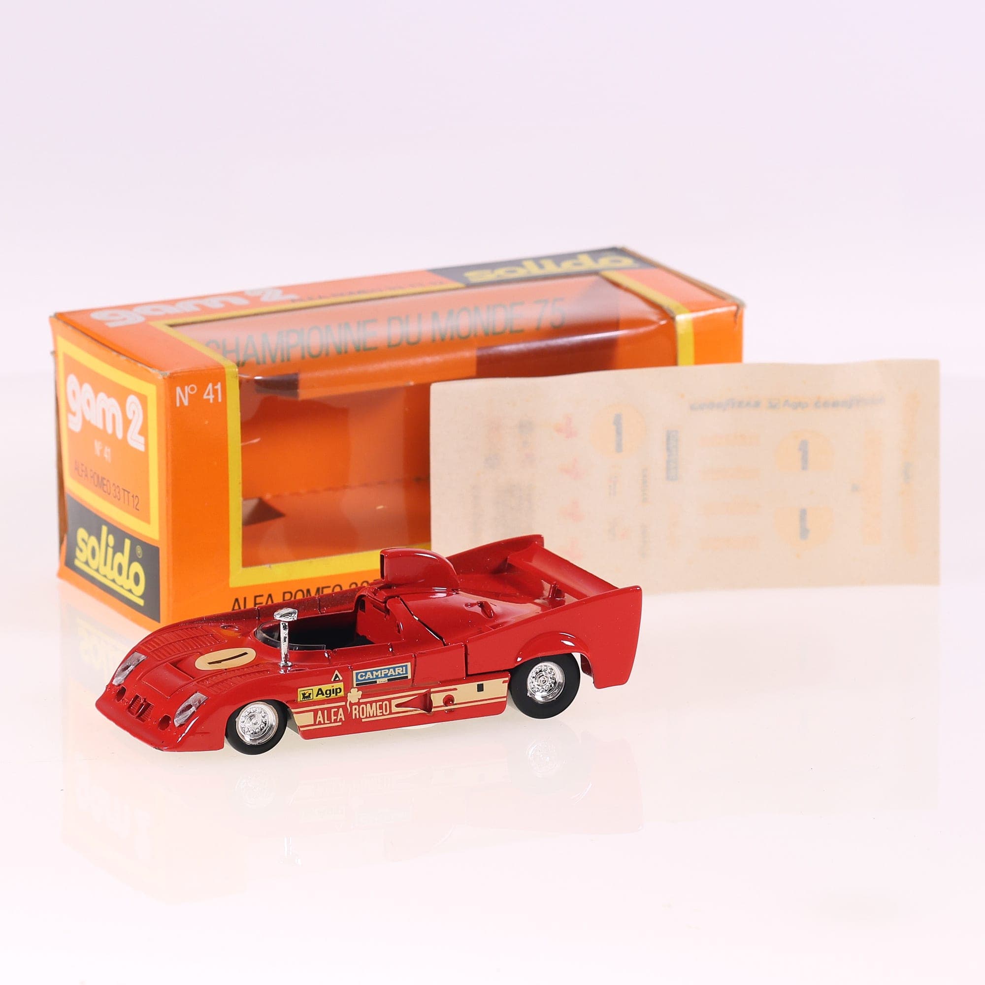 Solido 41 Alfa Romeo 33 TT12 - Championne du monde 75 #1 1/43