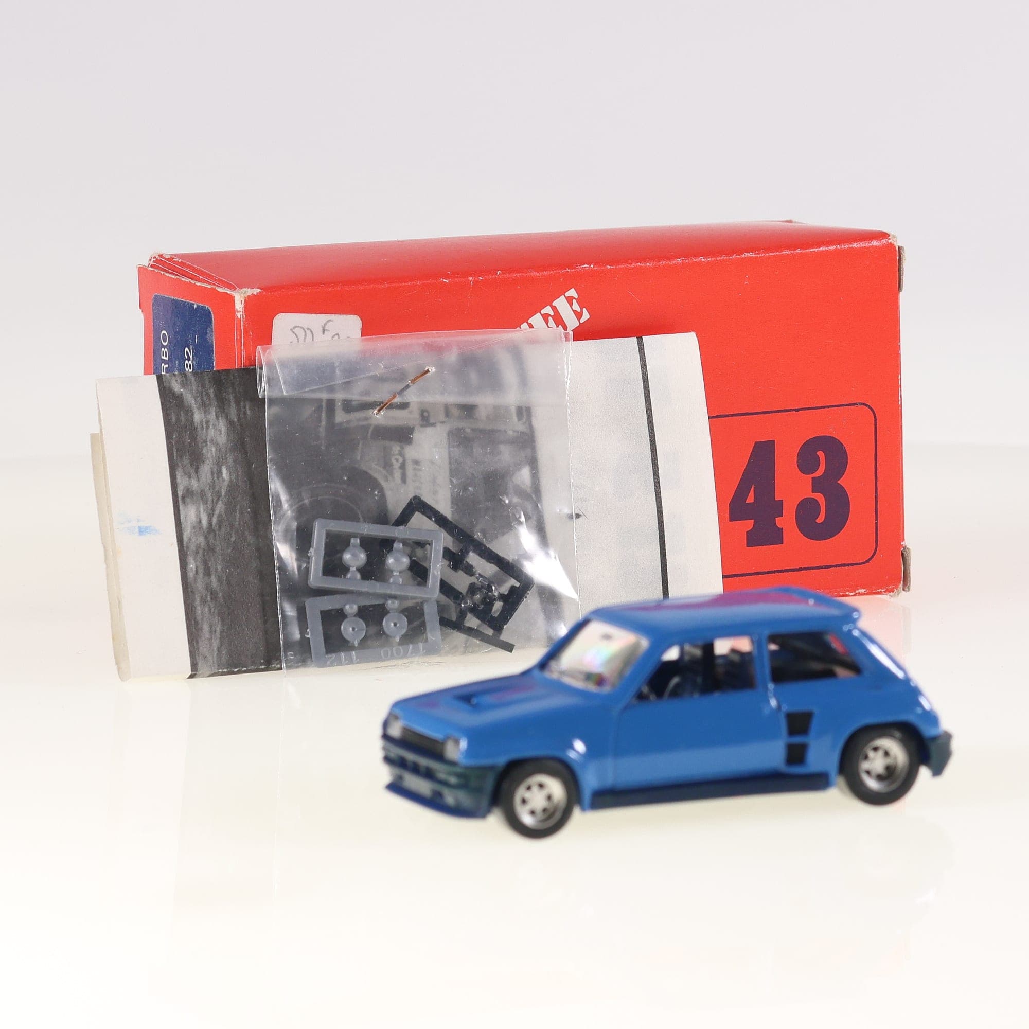 Solido  Renault 5 Turbo Snobeck Montecarlo 0054 1/43 Bleu avec boîte
