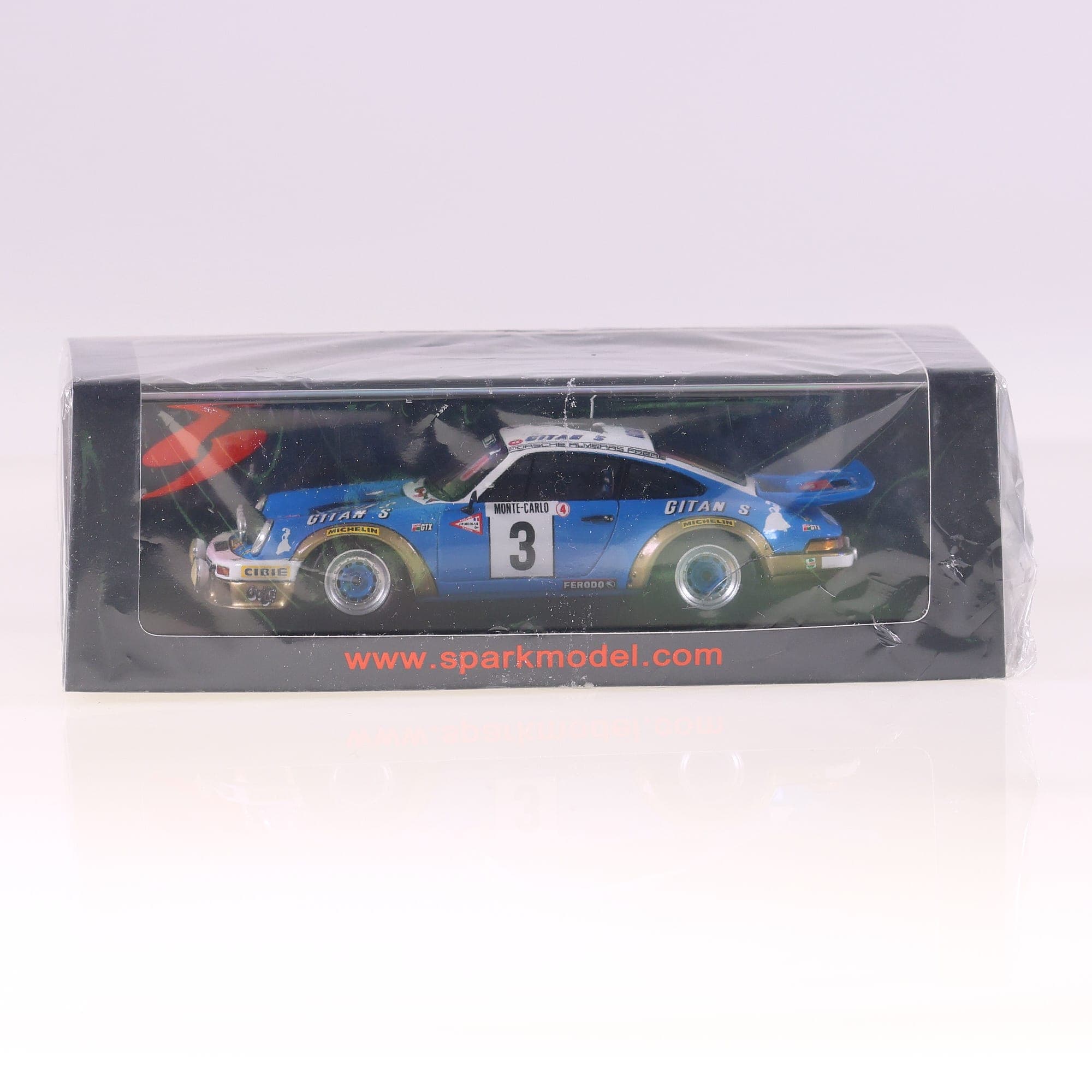 Spark S6639 Porsche 911 Carrera RS 2.7 Winner Rally Monte Carlo 1978 #3 1/43 ble