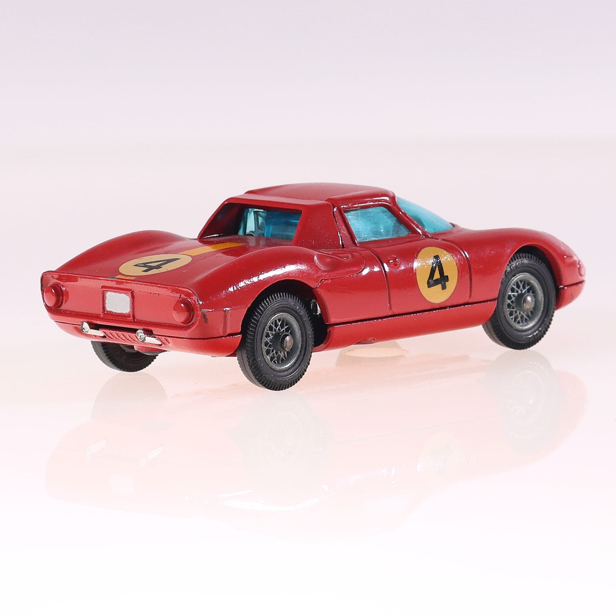 Corgi Toys 314 Ferrari Berlinetta 250 Le Mans #4 1/43 Rouge avec boîte — miniature 9
