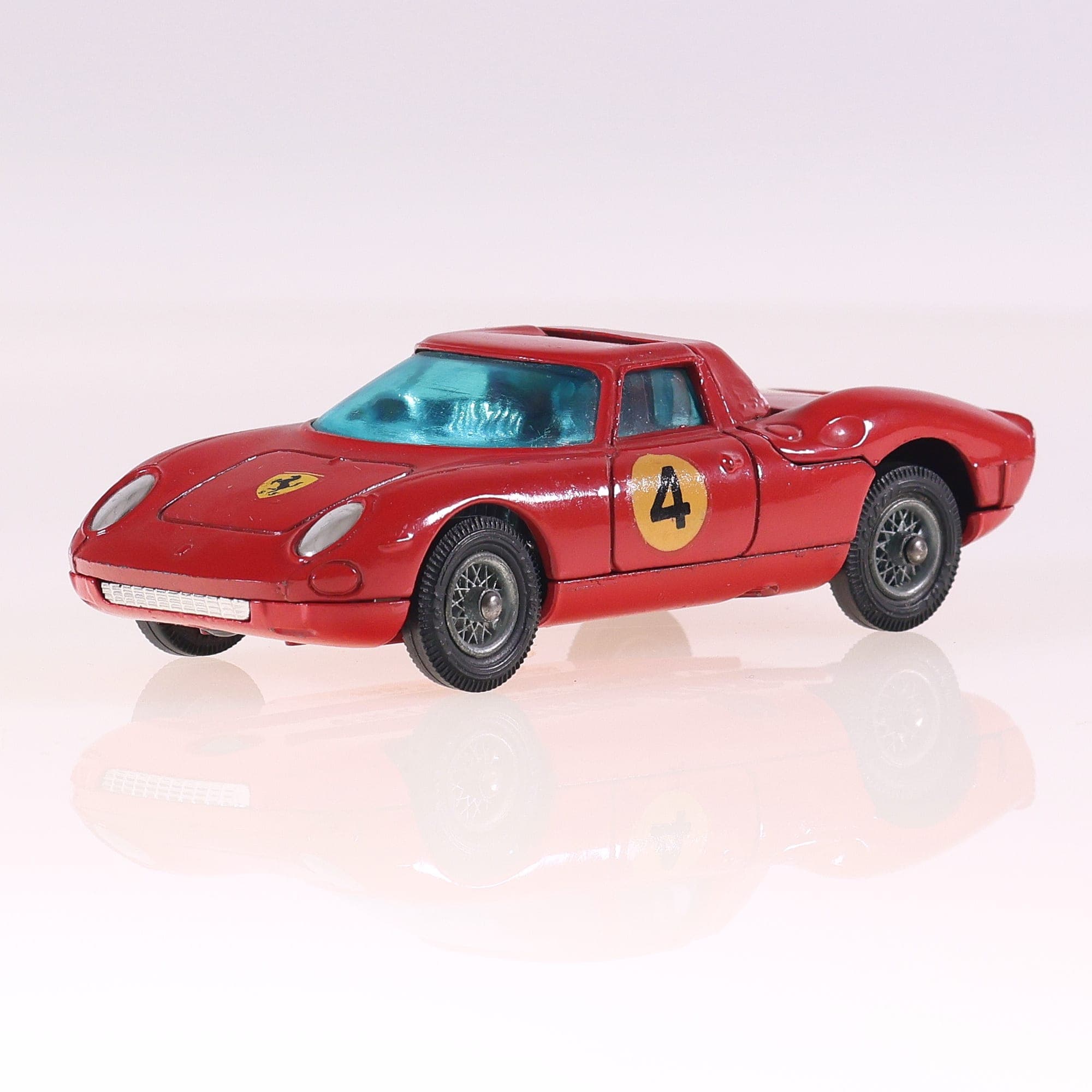 Corgi Toys 314 Ferrari Berlinetta 250 Le Mans #4 1/43 Rouge avec boîte — miniature 13