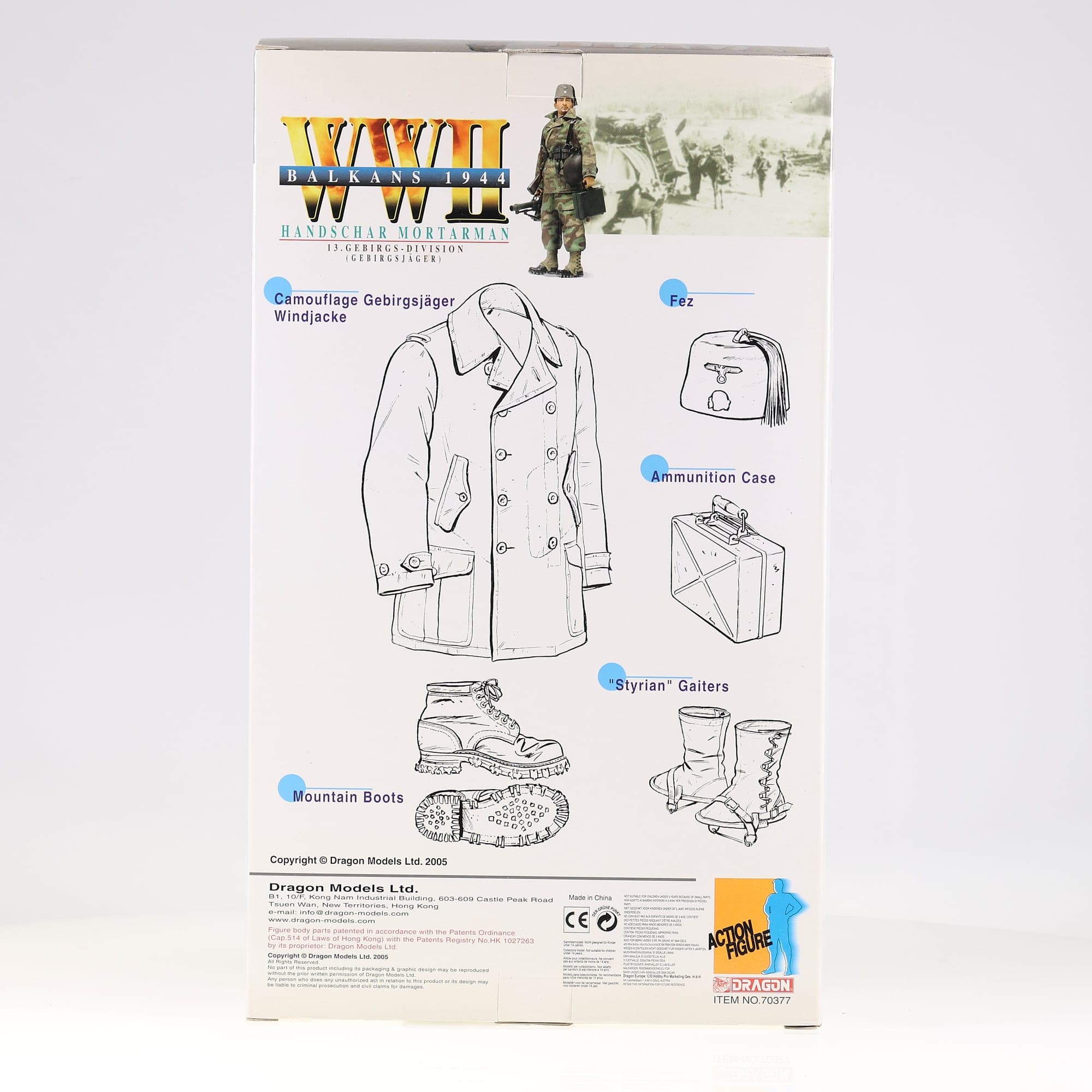 Dragon Models WWII Handschar Mortarman - 13. Gebirgs Division Hasan Malnar — miniature 3