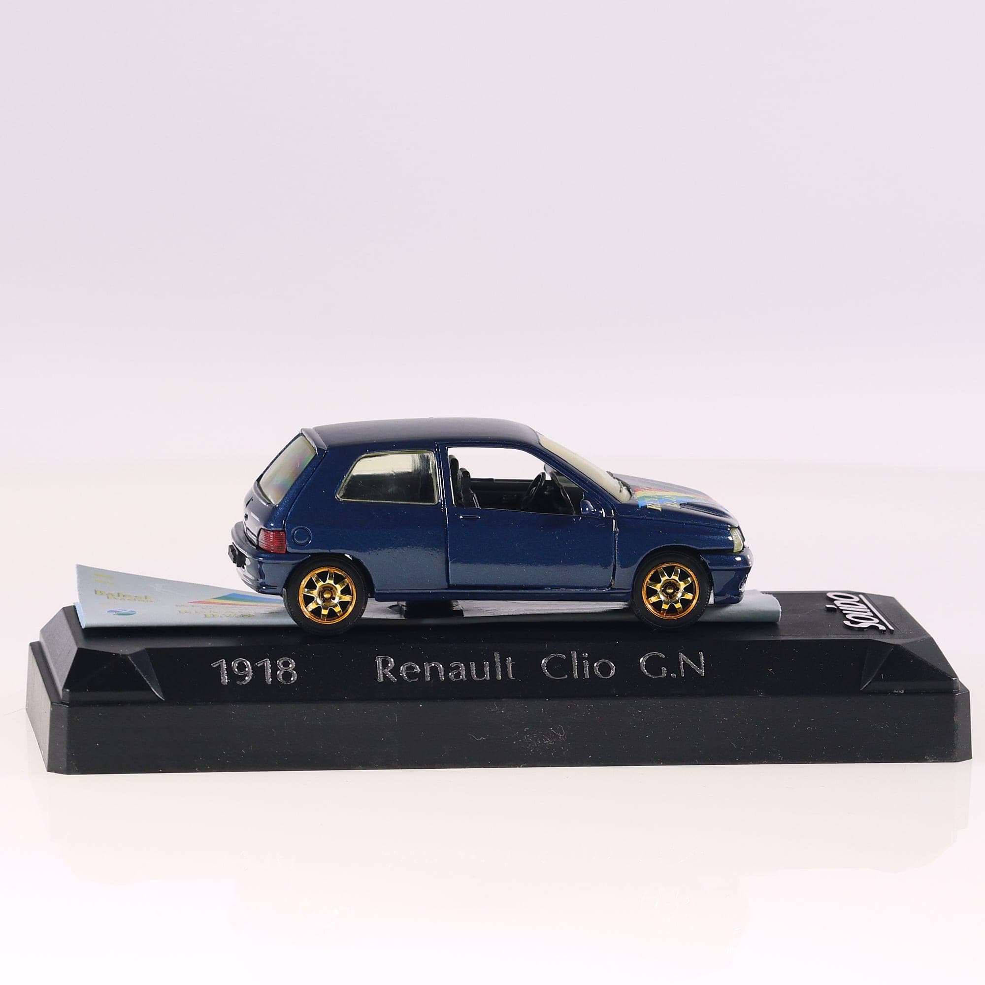 Solido 1918 Renault Clio Williams 1993 G.N 1/43 Bleu avec boîte — miniature 11