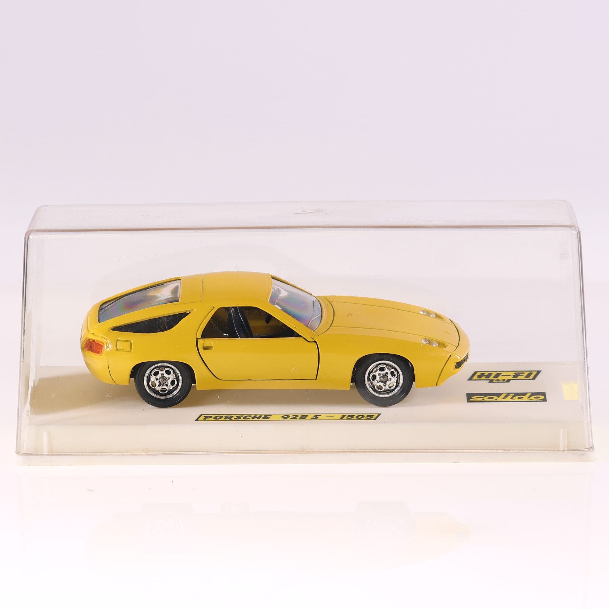 Solido 1505 Porsche 928 S  1/43 Jaune avec boîte — miniature 12