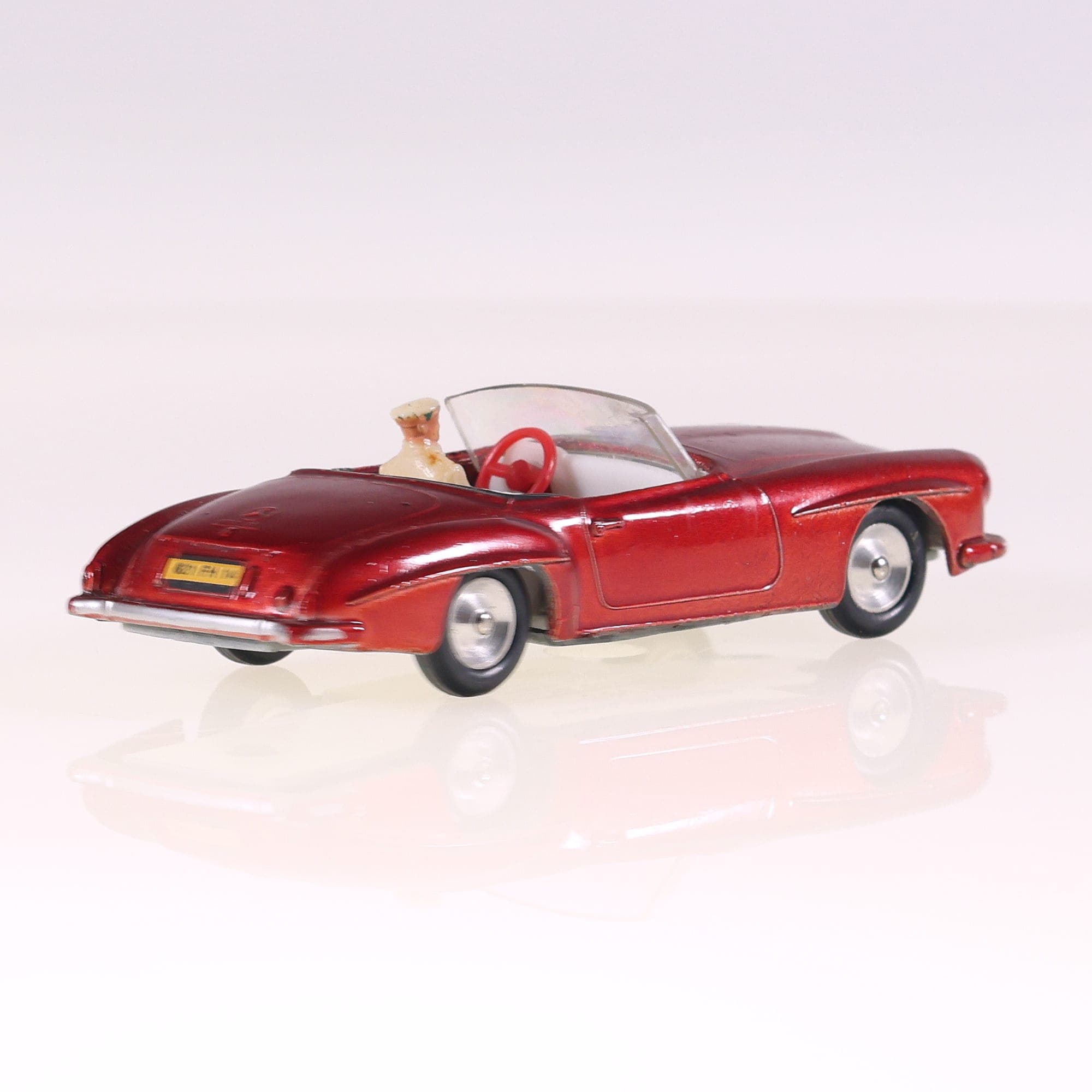 Solido Mercedes-Benz 190 sl cabriolet 1/43 Bordeaux avec boîte — miniature 8