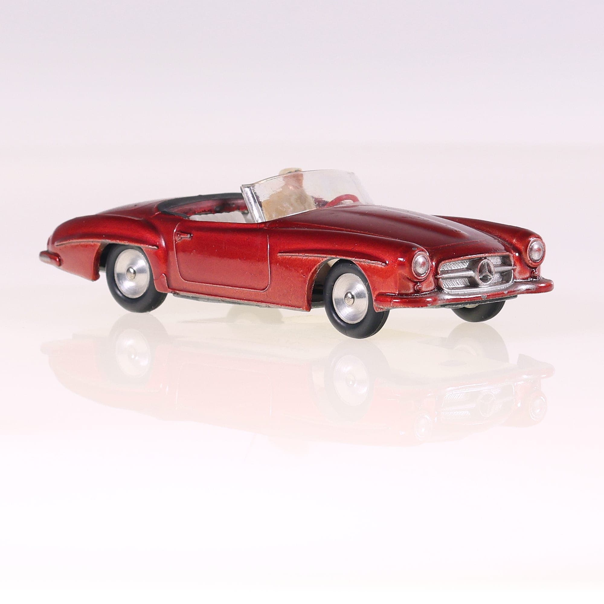 Solido Mercedes-Benz 190 sl cabriolet 1/43 Bordeaux avec boîte — miniature 10