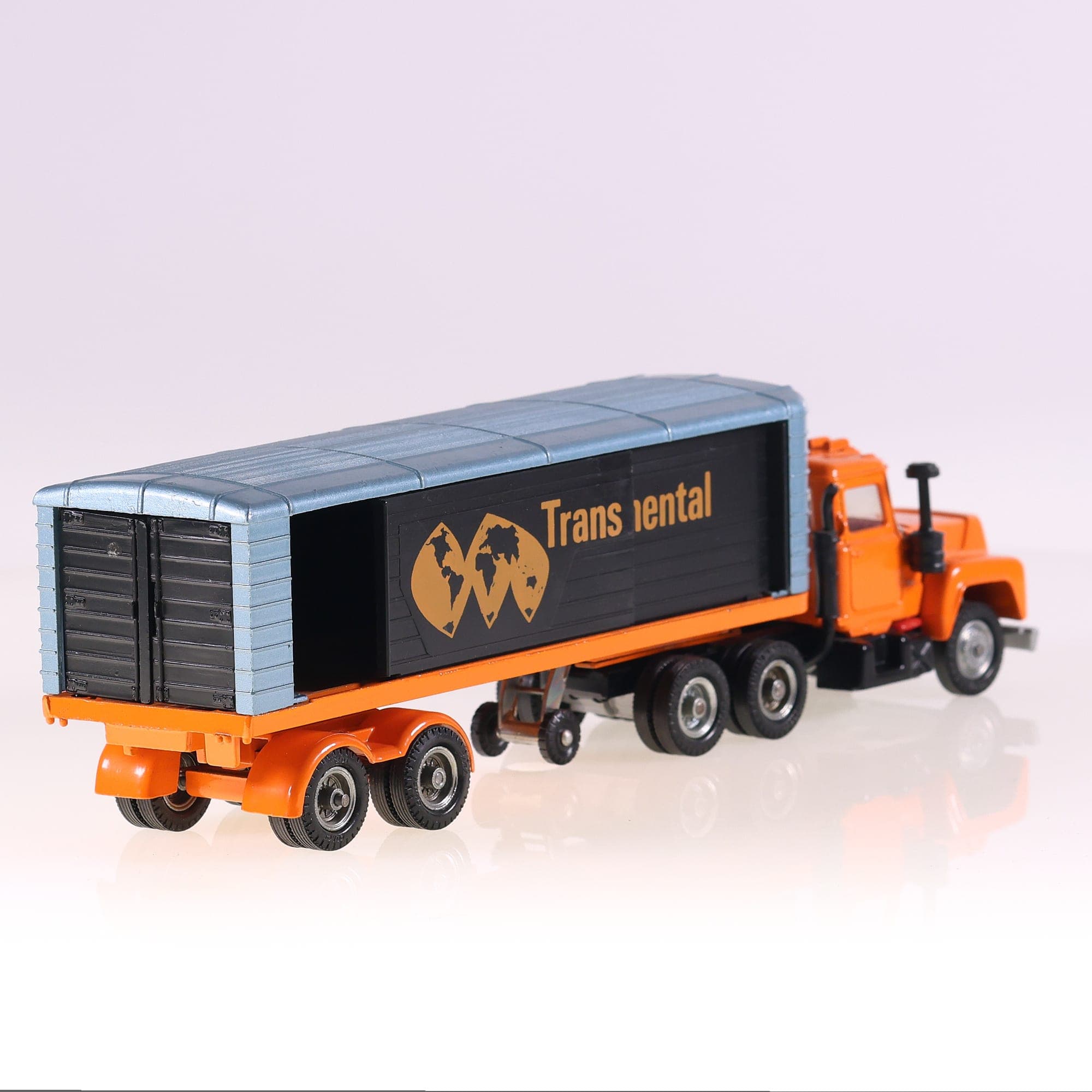 Corgi 1100 Mack Semi-remorque Trans Continental 26 cm Orange RARE — miniature 5