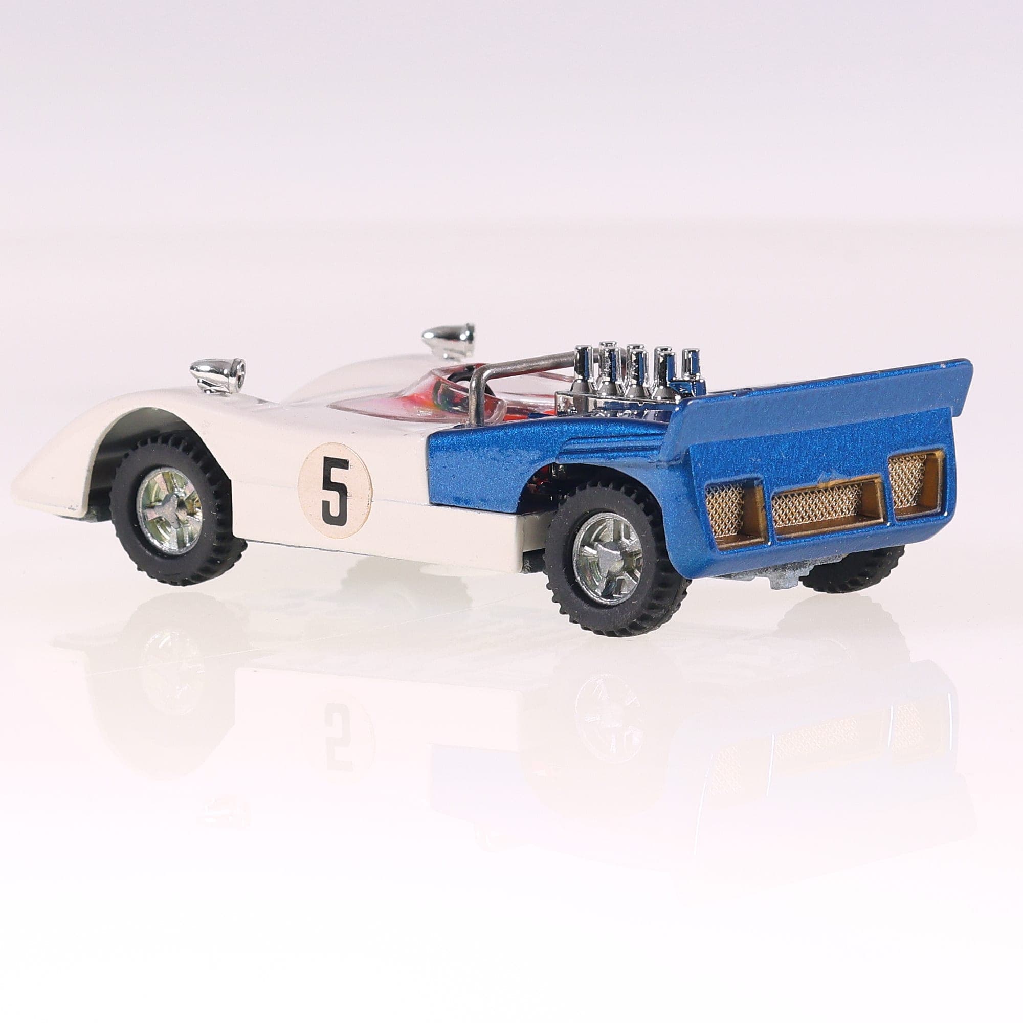 Dinky Toys 223 McLaren M8A CAN AM #5 1/43 Blanc avec boîte — miniature 9