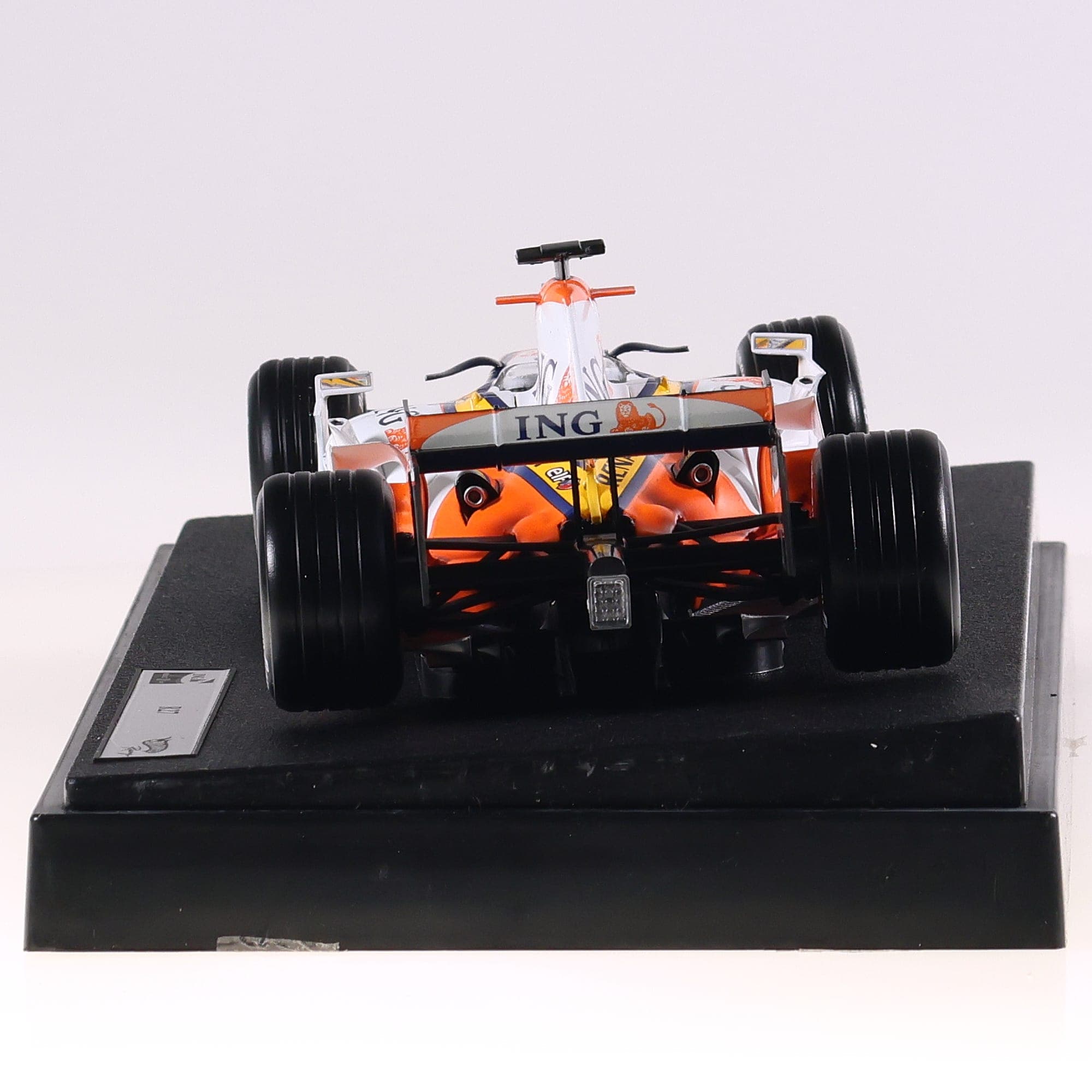 Hot Wheels Renault R27 1/18 Orange avec boîte — miniature 10