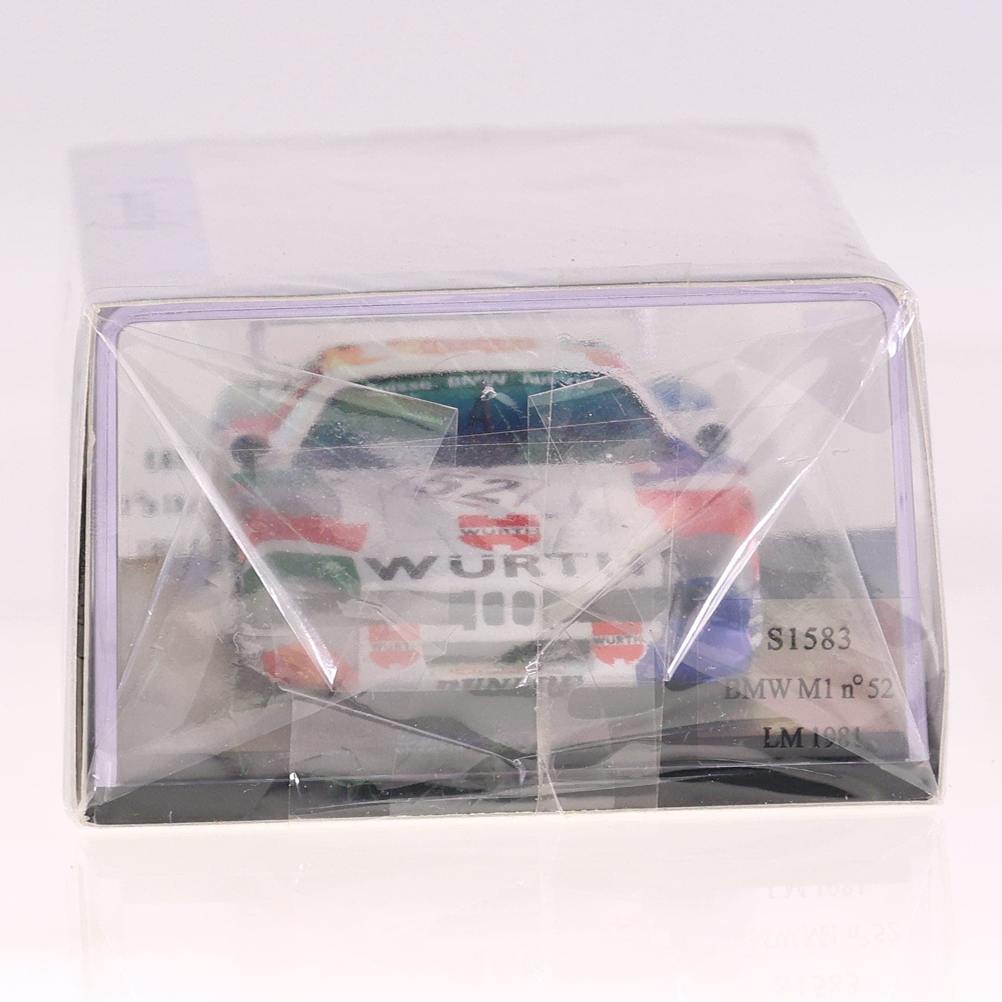 Spark S1583 BMW M1 n°52 LM 1981 1/43 blanche rouge bleue neuf avec boîte — miniature 4