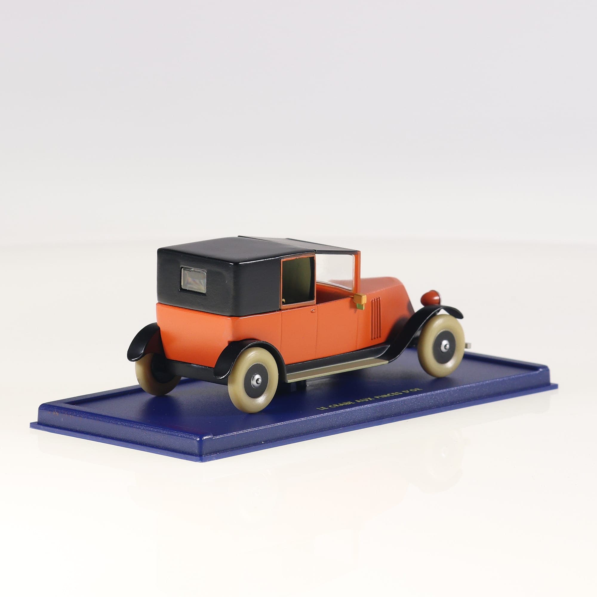 Atlas (Tintin) Renault Taxi Rouge - Le Crabe aux Pinces d'Or 1/43 Orange et noir — miniature 10