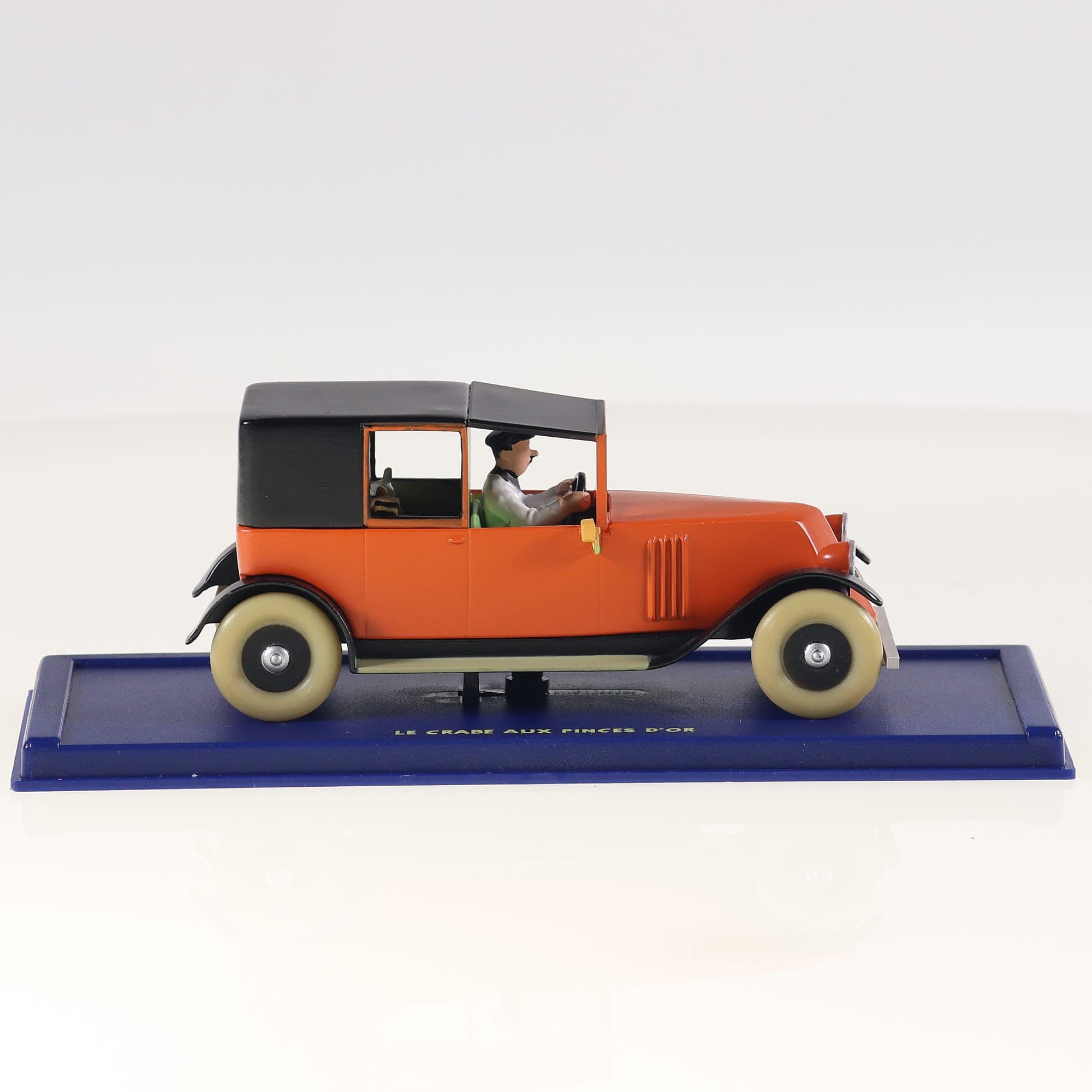 Atlas (Tintin) Renault Taxi Rouge - Le Crabe aux Pinces d'Or 1/43 Orange et noir — miniature 11