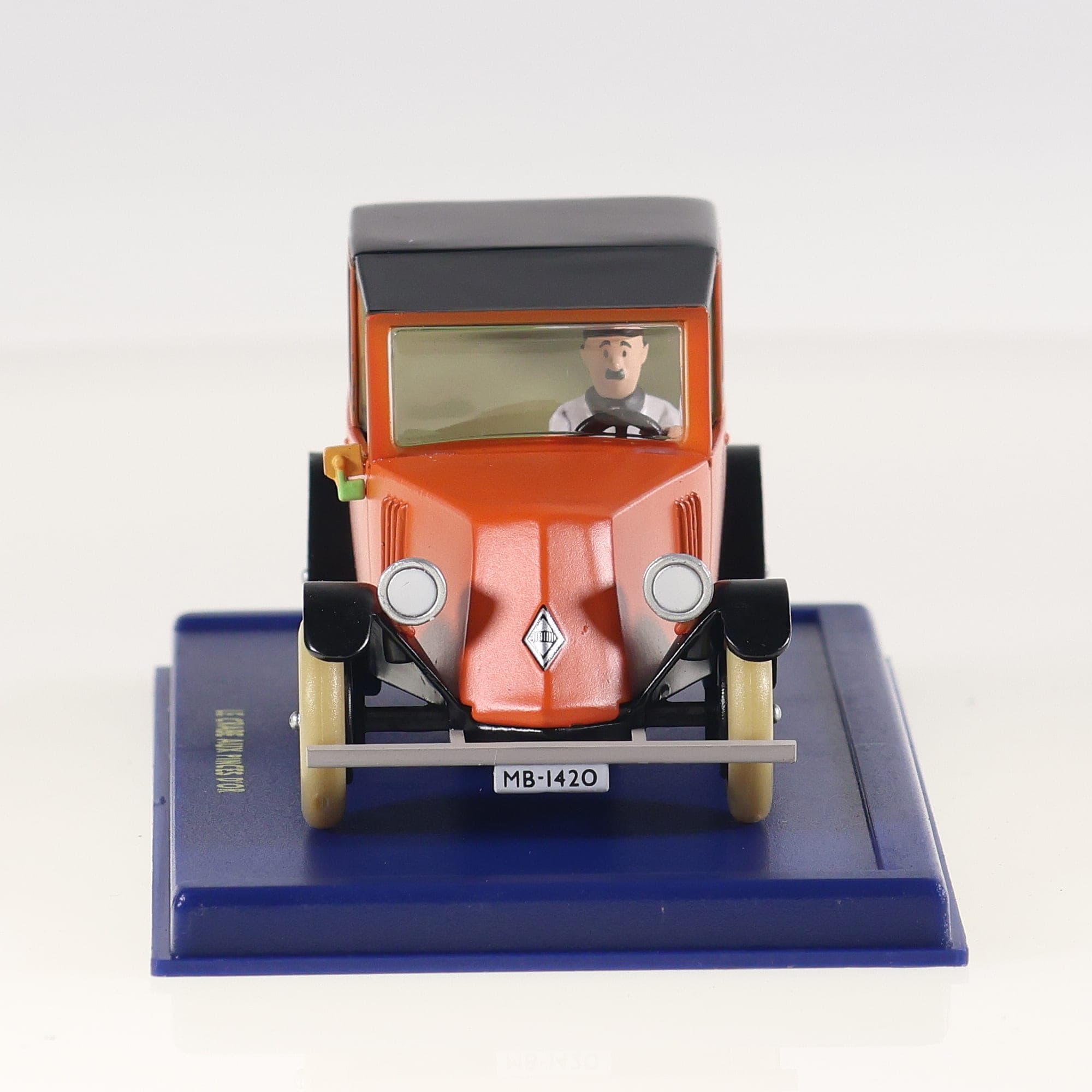 Atlas (Tintin) Renault Taxi Rouge - Le Crabe aux Pinces d'Or 1/43 Orange et noir — miniature 13