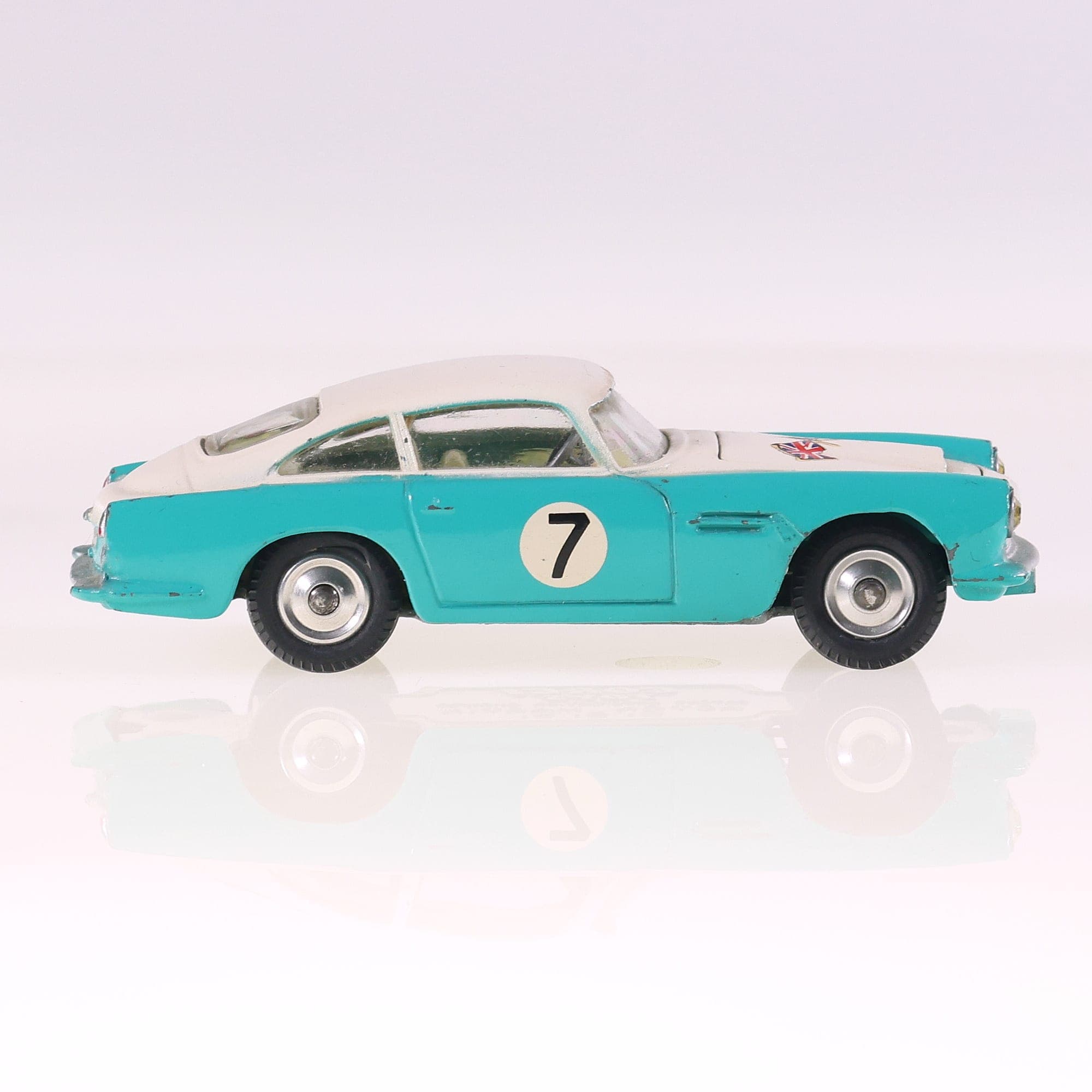 Corgi 309 Aston Martin DB4 Compétition Model #7 1/43 Turquoise avec boîte — miniature 10