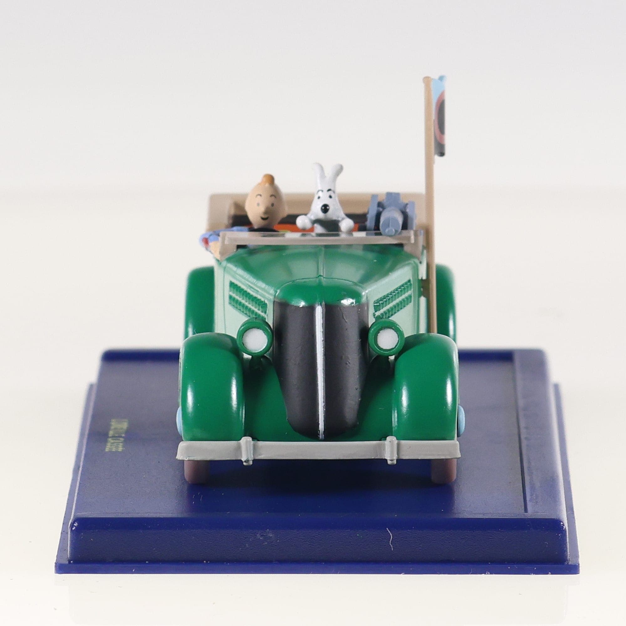 Tintin La Mitrailleuse de L'Oreille Cassée 1/43 Vert  (Editions Atlas) 2 118 008 — miniature 13