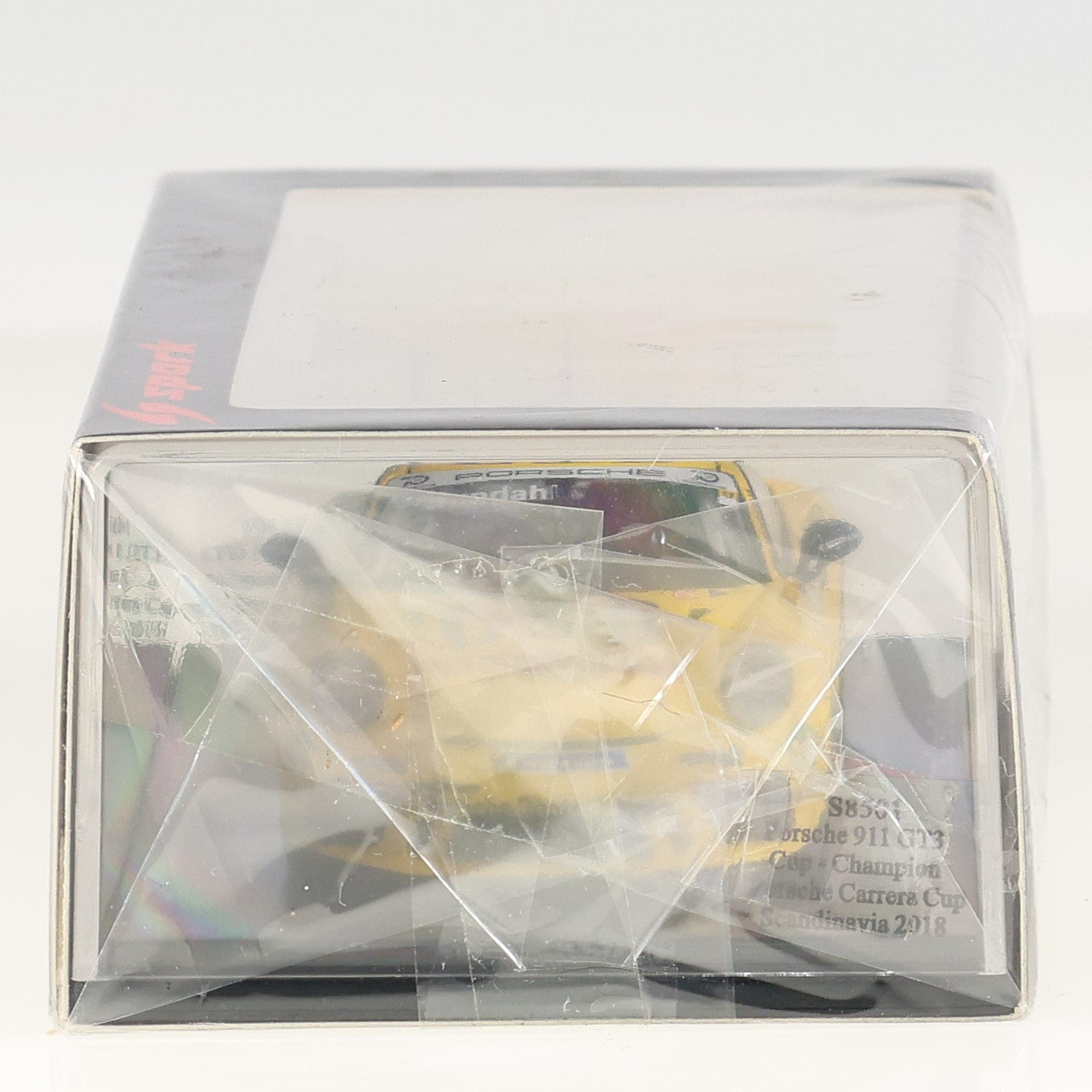 Spark S3501 Porsche 911 GT3 Cup G&B Porsche Carrera Scandinavia 2018 1/43 Jaune — miniature 4