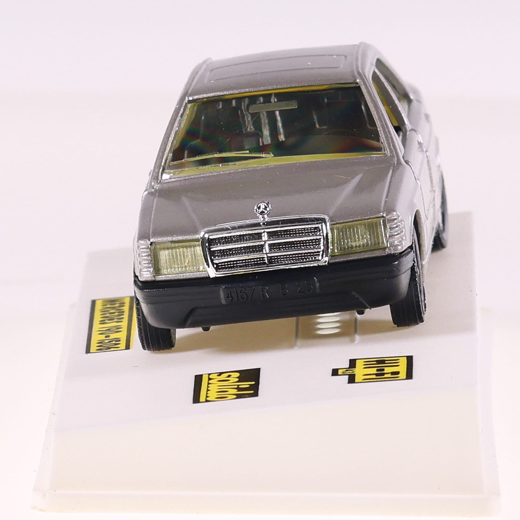 Solido 1506 Mercedes-Benz 190 1/43 Argent avec boîte — miniature 11
