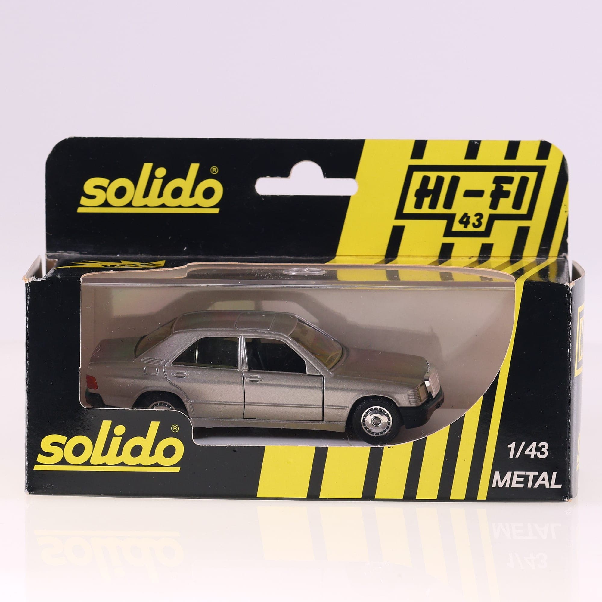 Solido 1506 Mercedes-Benz 190 1/43 Argent avec boîte — miniature 13