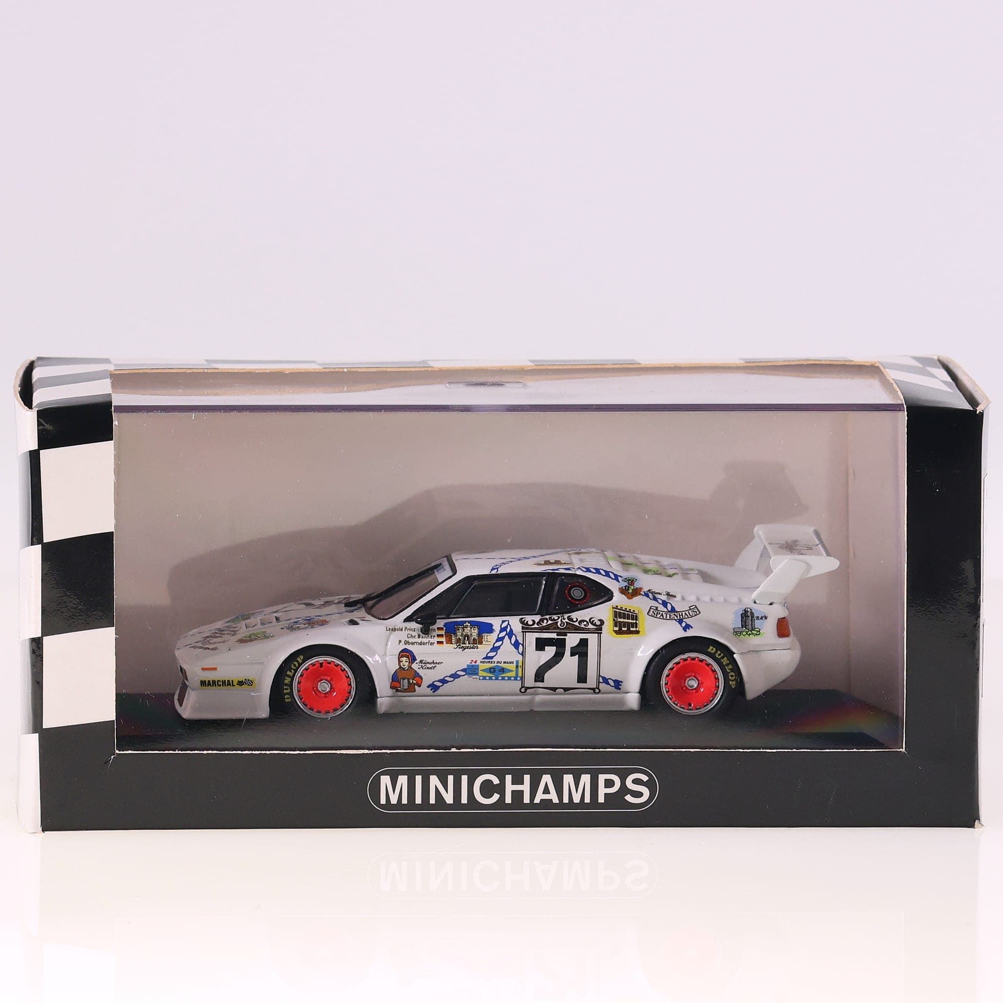 Minichamps 430812571 BMW M1 #21 Danner BAyern Oberndorfer 1/43 avec boîte — miniature 4