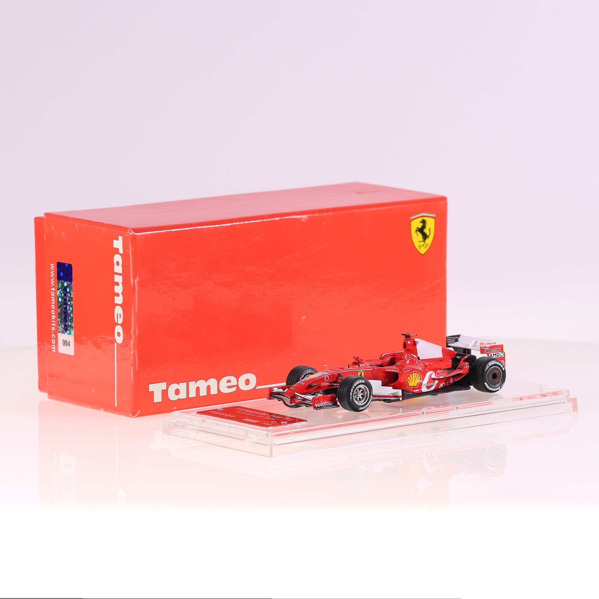 Tameo TB 008 Ferrari 248 F1 Brazilian GP 2006 2006 1/43 Rouge avec boîte
