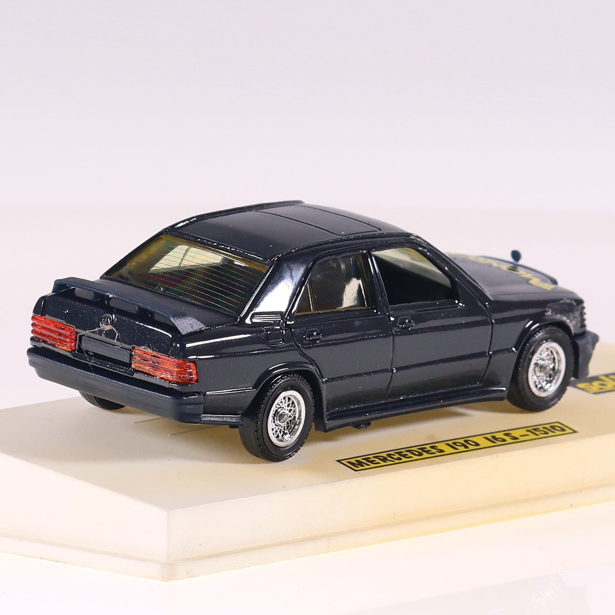 Solido 1510 Mercedes 190 16 S Monroe #50 1/43 Bleu nuit avec boîte — miniature 6