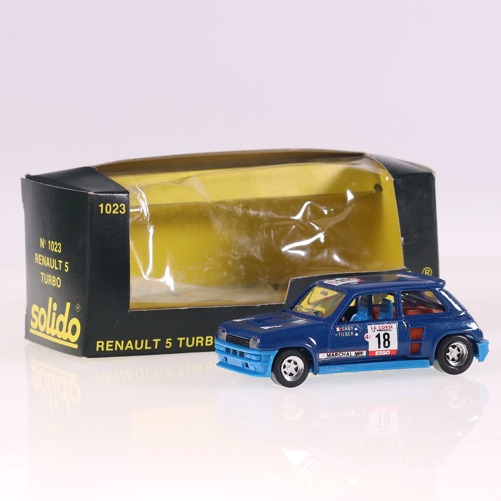 Solido 1023 Renault 5 TURBO #18 1/43 Bleu avec boîte