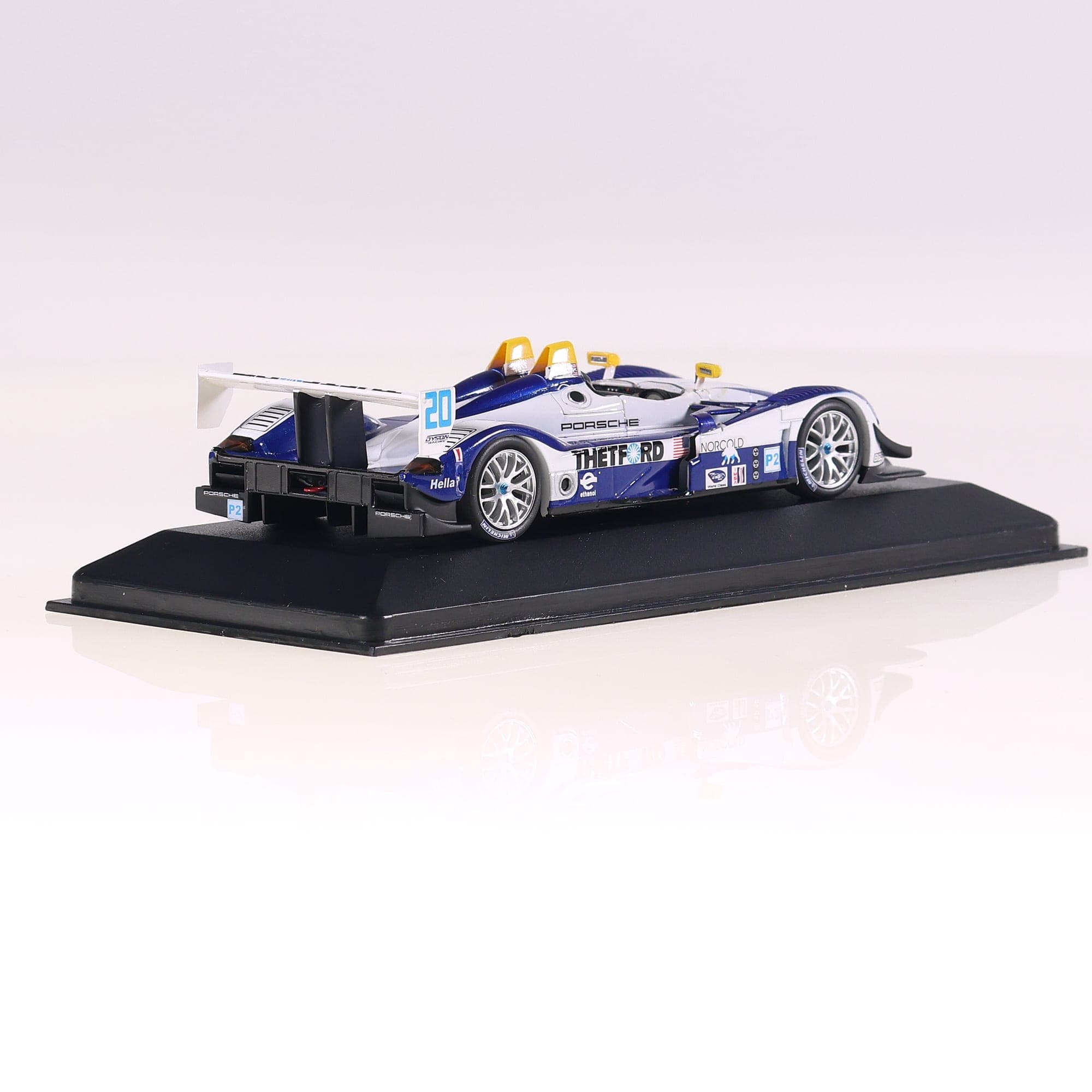 Minichamps 400 086820 Porsche RS spyder ALMS 2008#20 1/43 Bleu avec boîte — miniature 10