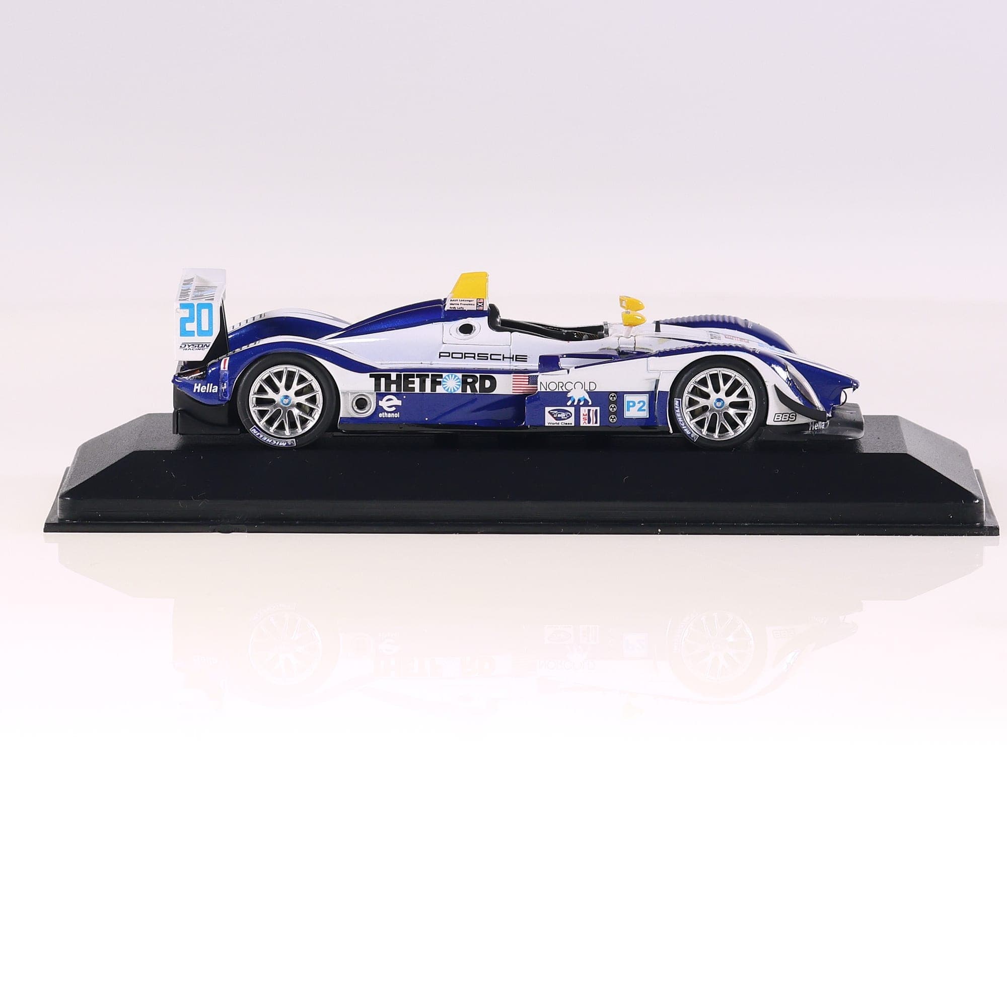 Minichamps 400 086820 Porsche RS spyder ALMS 2008#20 1/43 Bleu avec boîte — miniature 11