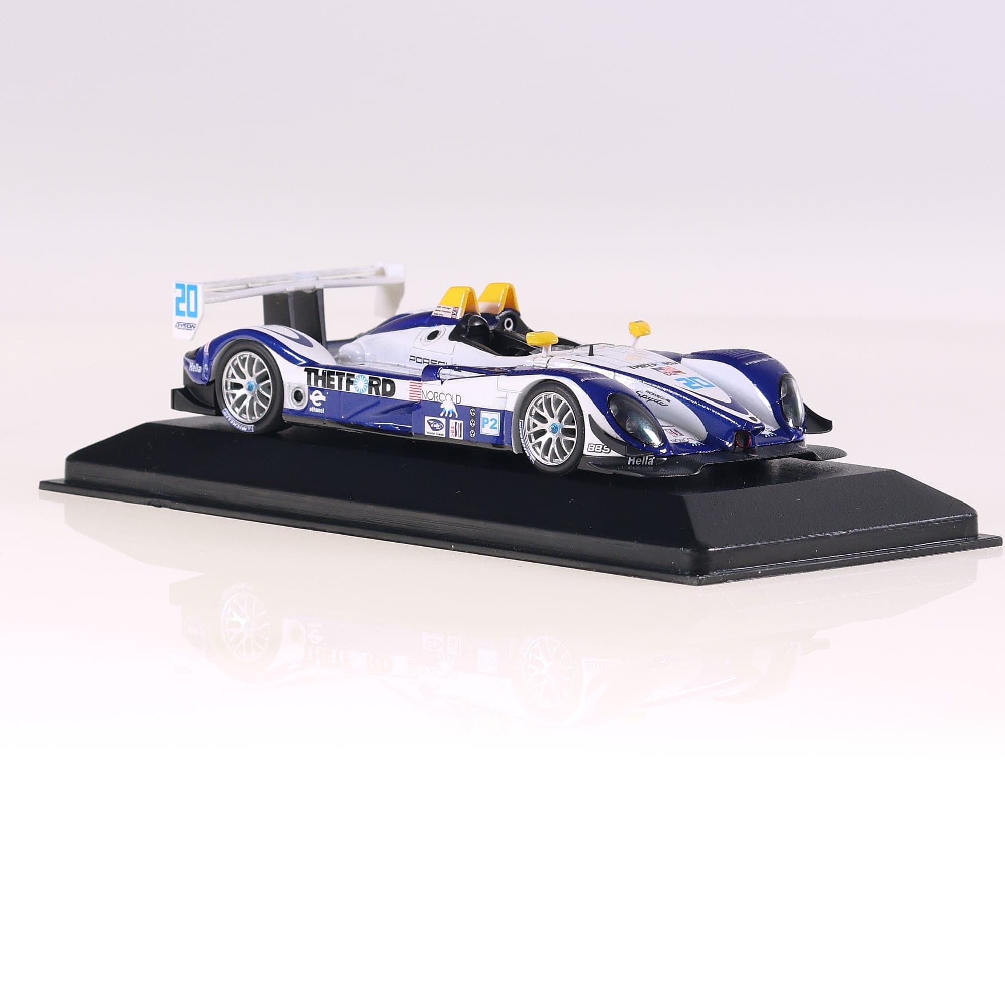 Minichamps 400 086820 Porsche RS spyder ALMS 2008#20 1/43 Bleu avec boîte — miniature 12