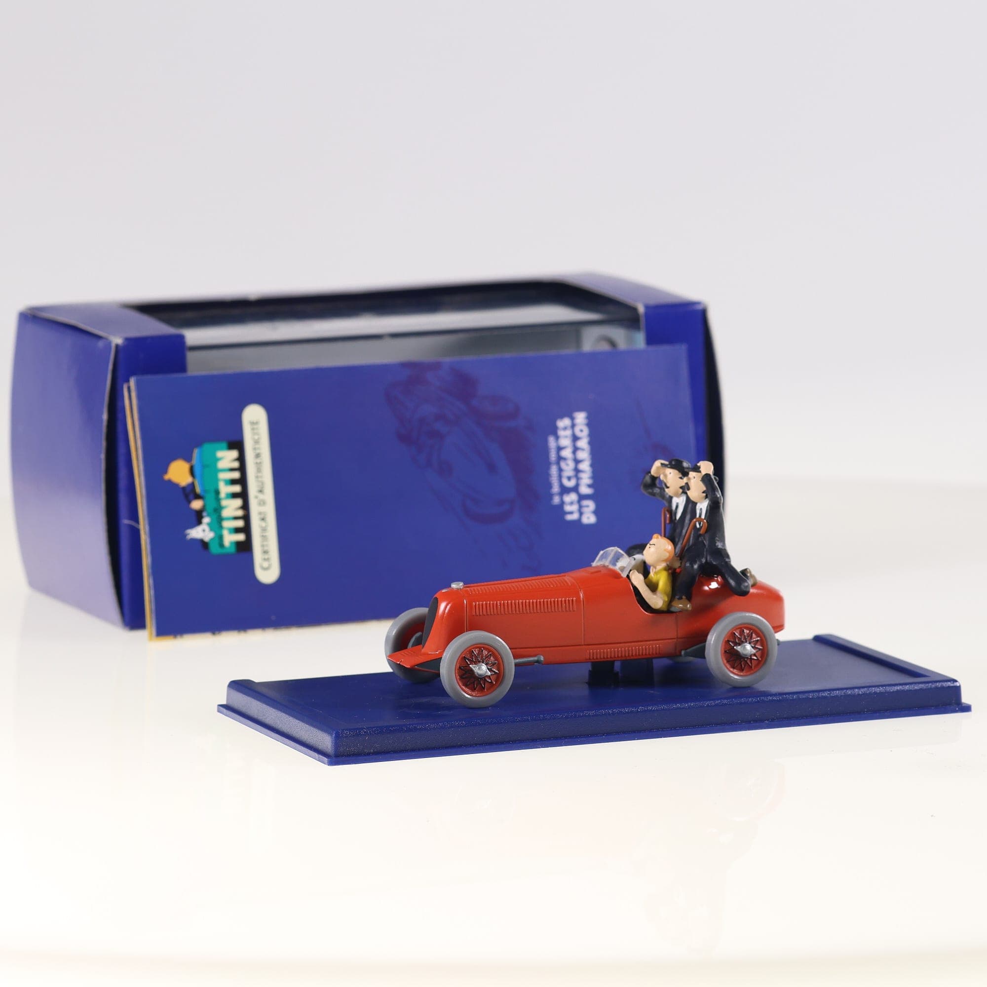 Editions Atlas Tintin Le Bolide rouge des Cigares du Pharaon 1/43 Rouge avec boî