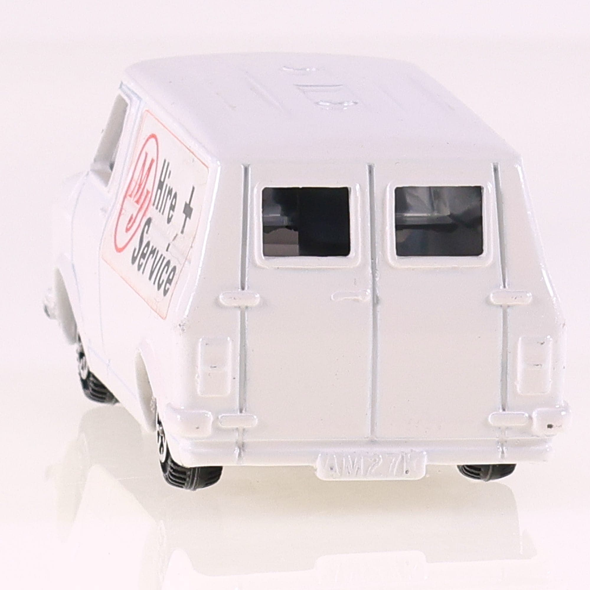 Dinky Toys 410 Bedford Van MJ HIRE SERVICE 1/43 Blanc avec boîte — miniature 4