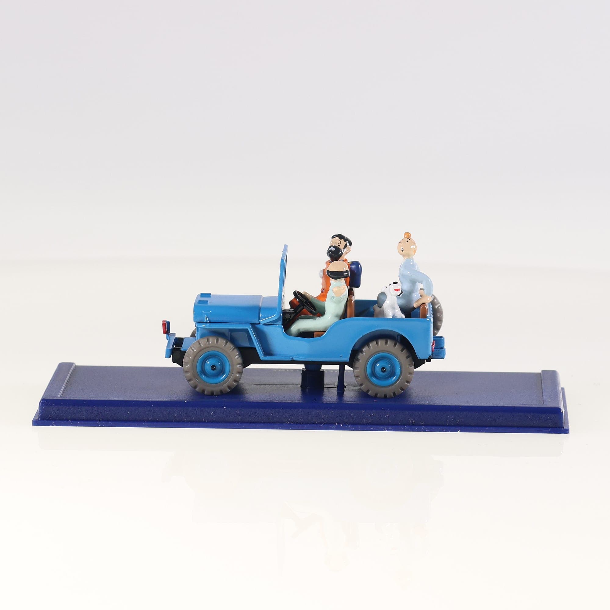 Atlas (Tintin) Willys Jeep CJ2a Objectif Lune 1/43 Bleu avec boîte — miniature 2