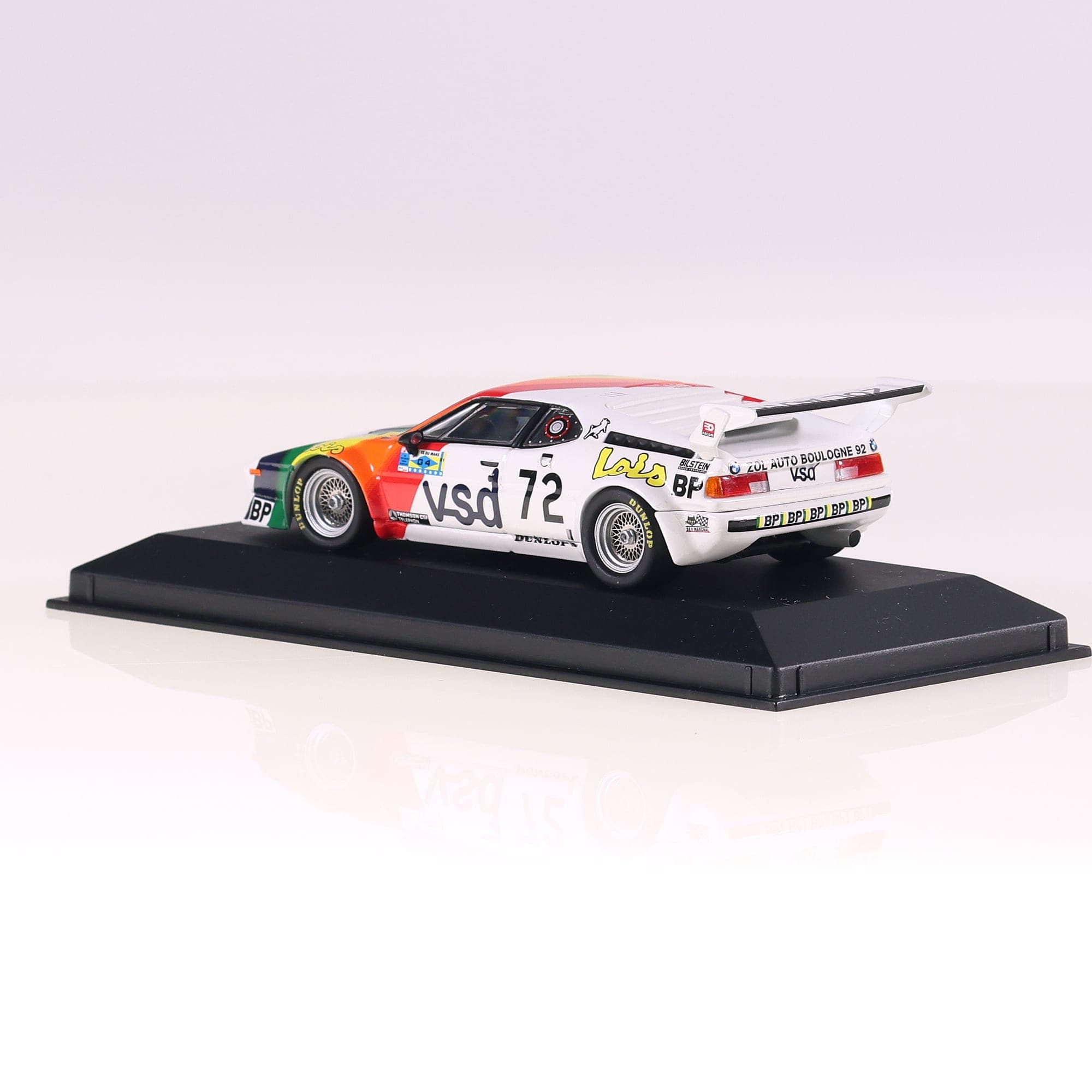 Minichamps 430 812572 BMW M1 Le Mans 1981 vsd #72 1/43 Bicolore avec boîte — miniature 8