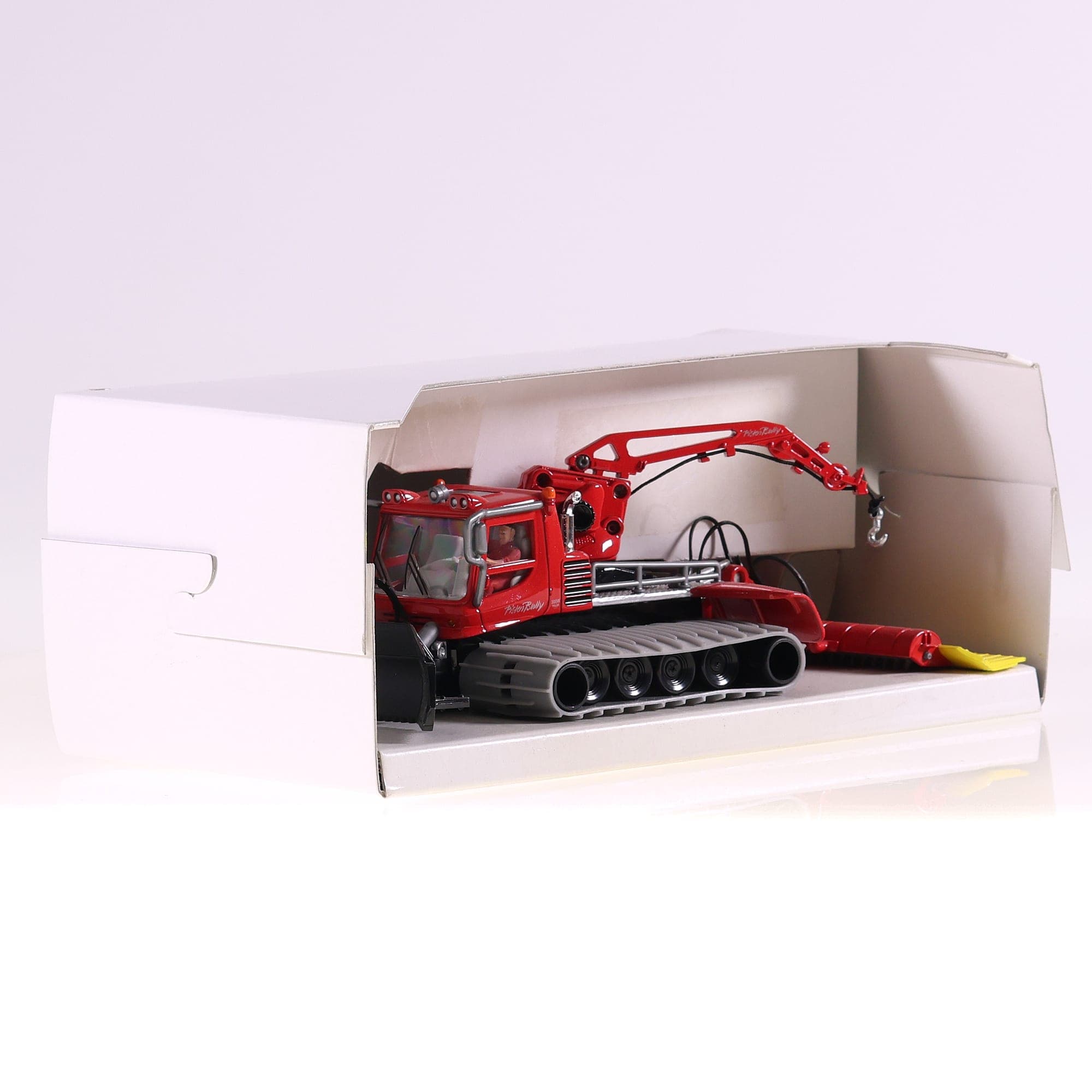 Siku 4911 PistenBully Chenillette avec bras et treuil 1/50 Rouge avec boîte — miniature 3