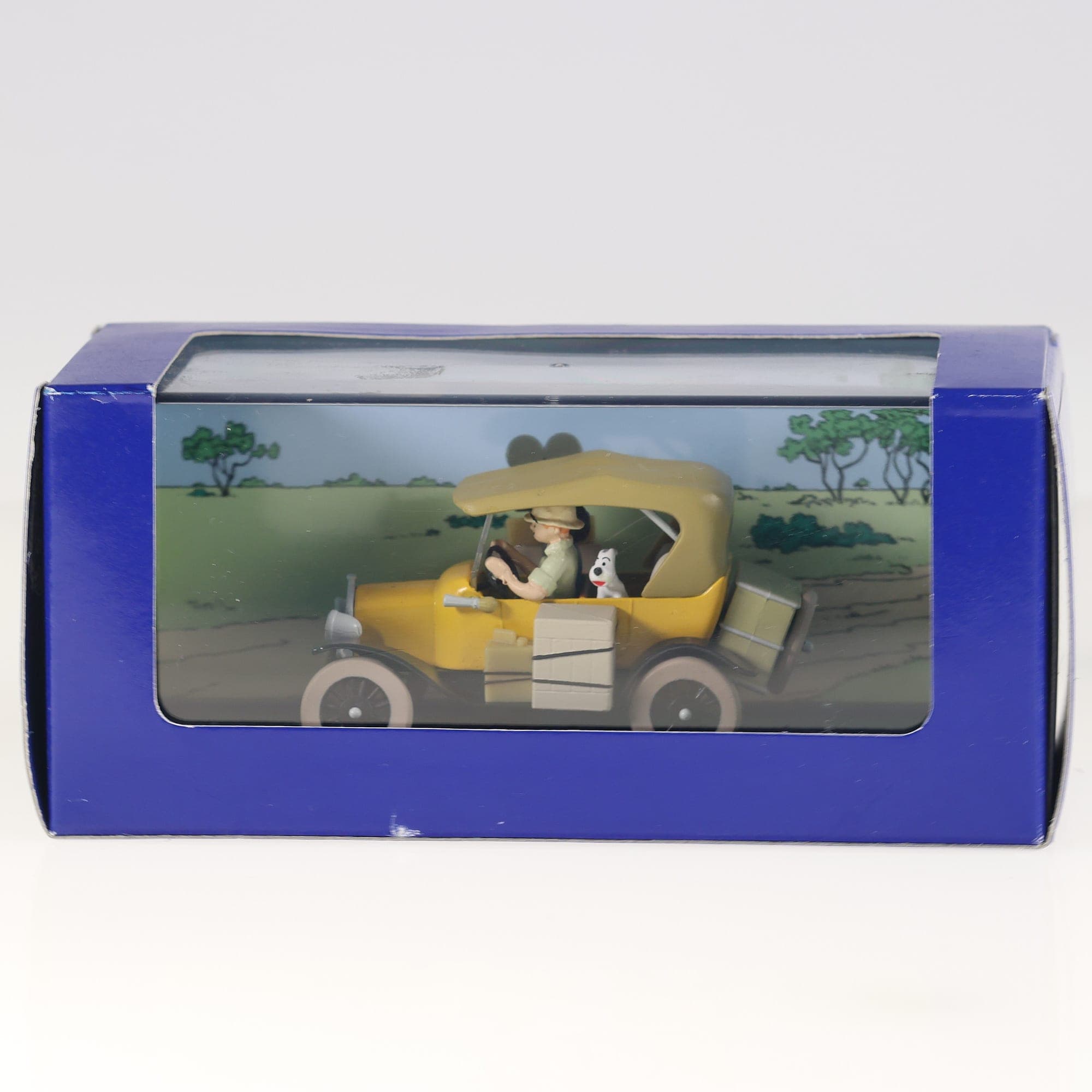 Atlas Tintin Ford T Tintin au Congo 1/43 Jaune / Beige avec boîte — miniature 4