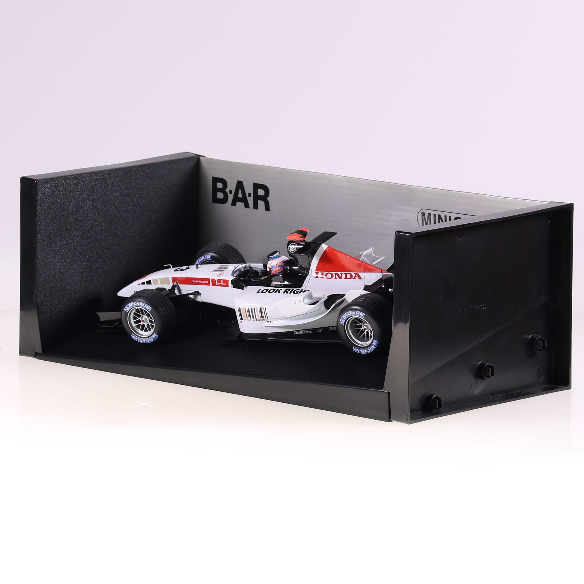 Minichamps BAR Honda Showcar 2005 J. Button 1 of 2.106 pcs 1/18 Blanc avec boîte — miniature 3