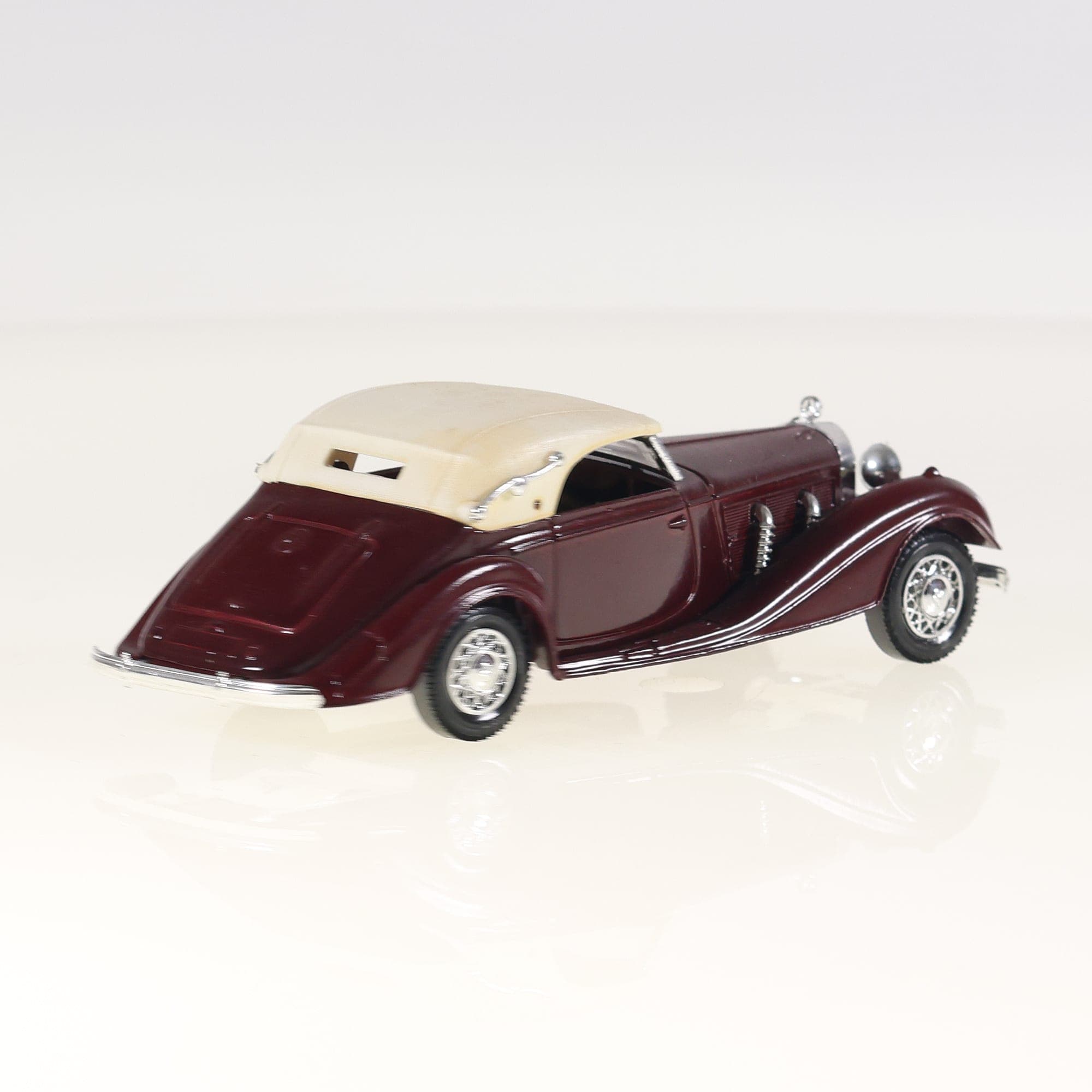 Solido Age d'or 4050 Mercedes-Benz 540 K Spezial Roadster 1939 1/43 Bordeaux Gra — miniature 9