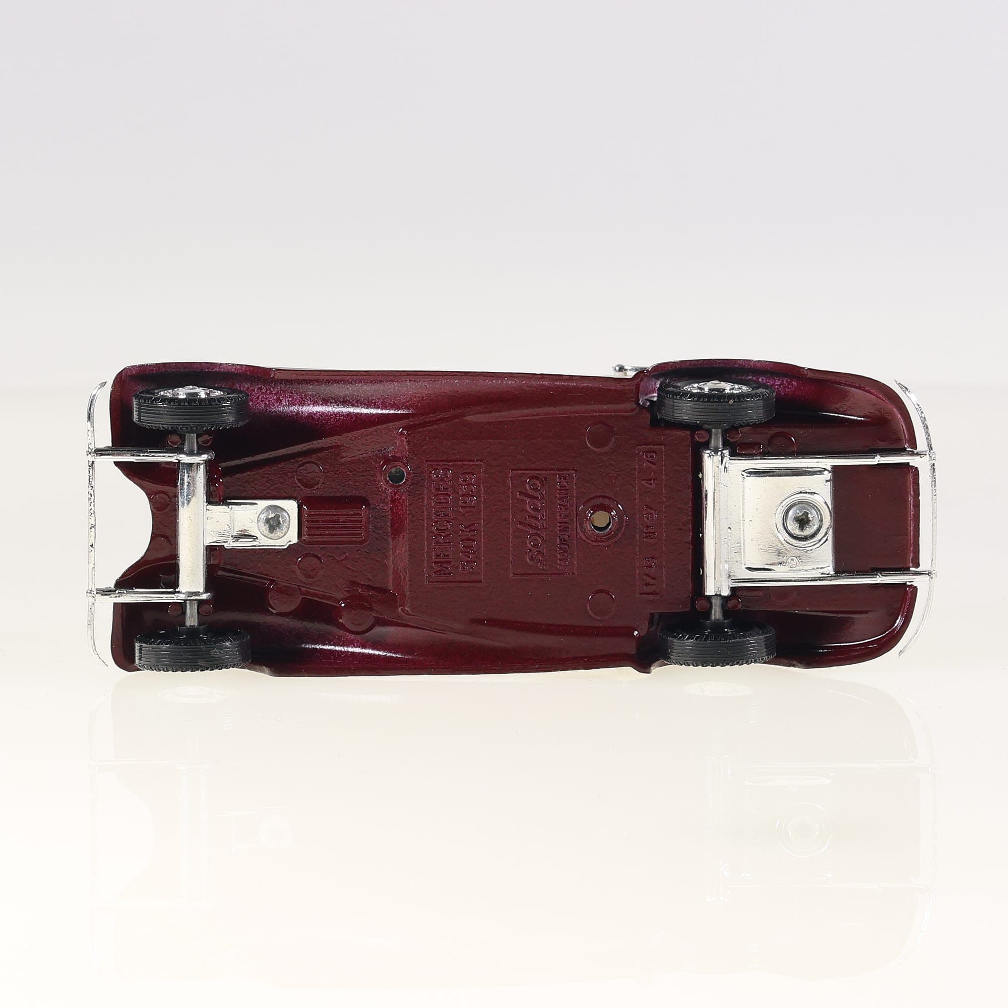 Solido Age d'or 4050 Mercedes-Benz 540 K Spezial Roadster 1939 1/43 Bordeaux Gra — miniature 14