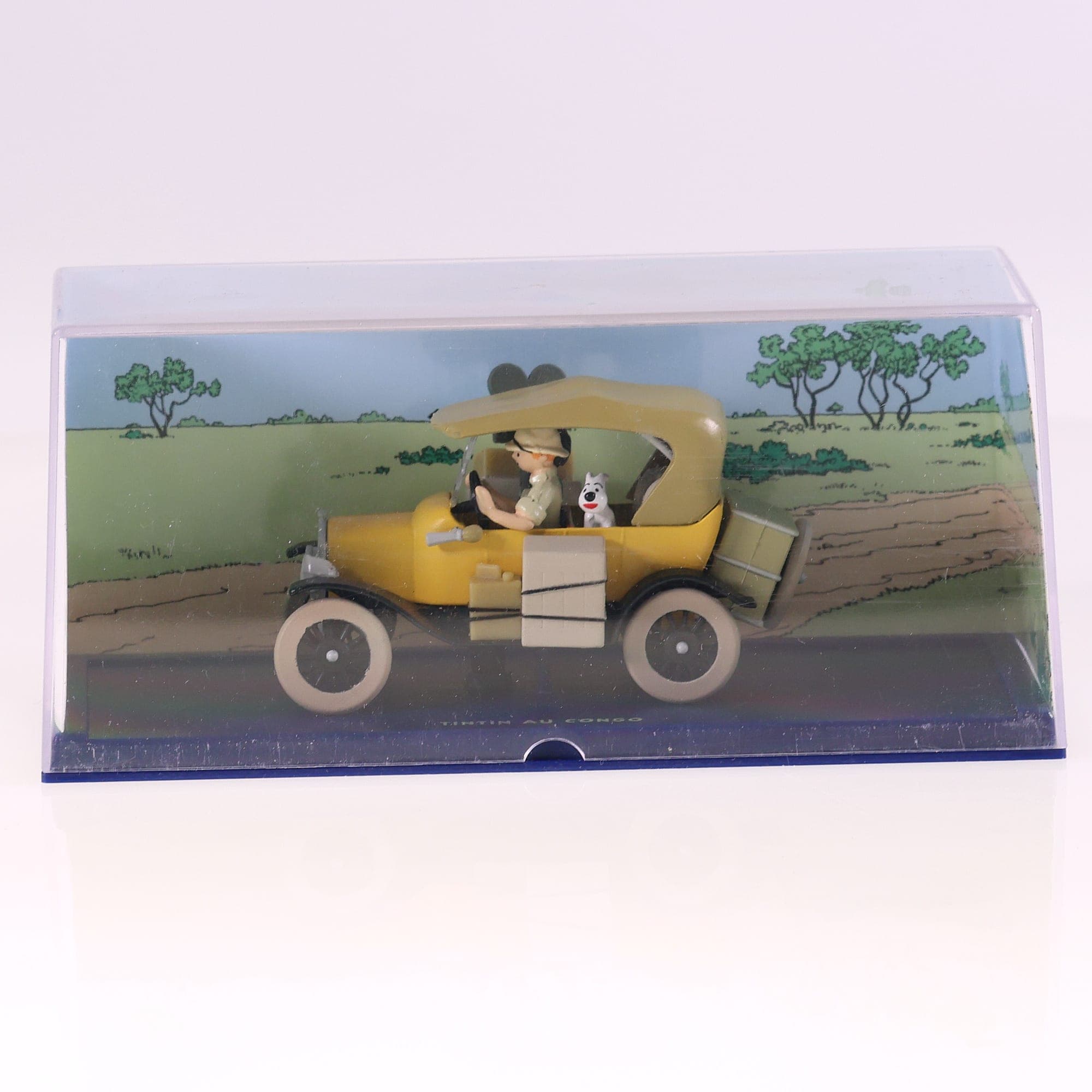 Editions Atlas 2118003 Tintin La voiture jaune Tintin au Congo 1/43 Jaune boite — miniature 3